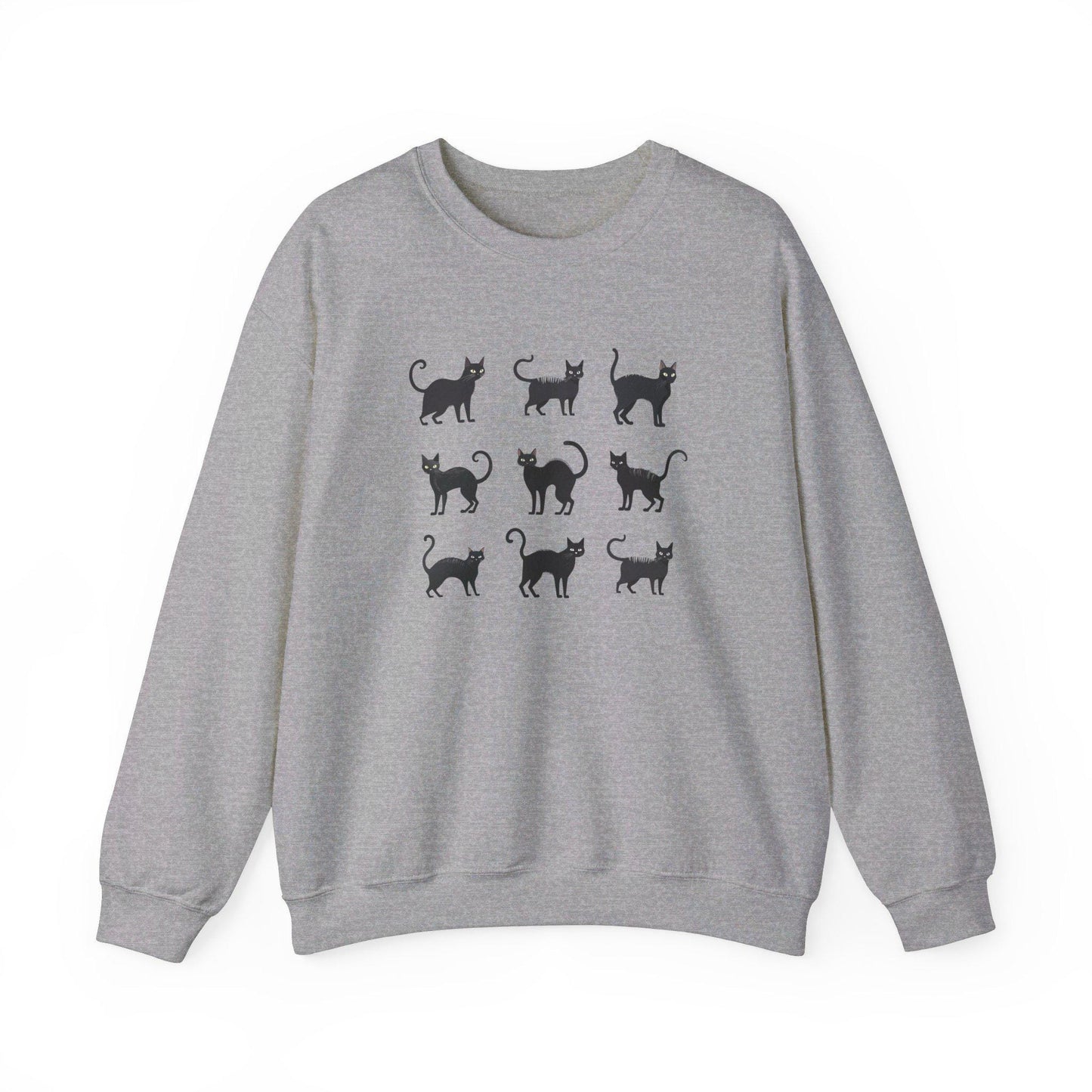 Black Cat's Crewneck Sweatshirt, Halloween Sweatshirt, Halloween apparel, Cozy Halloween sweatshirt, Trick or treat shirt, Retro, Modern