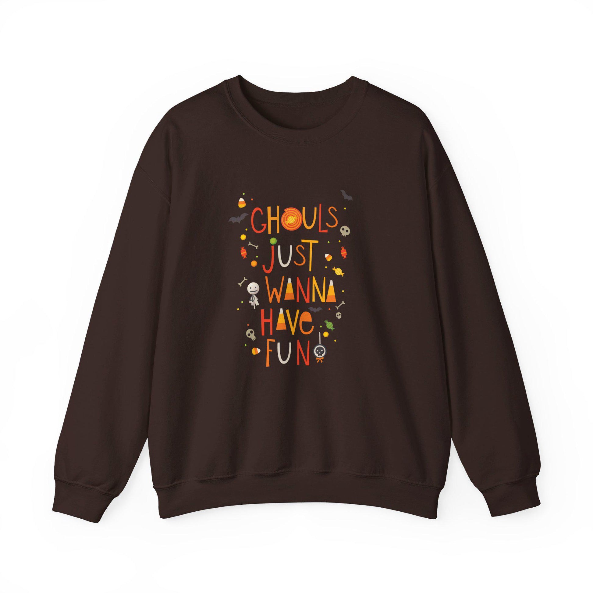Ghouls Just Wanna Have Fun Crewneck Sweatshirt,Halloween Sweatshirt,Halloween apparel, Cozy Halloween sweatshirt,Trick or treat shirt,Retro