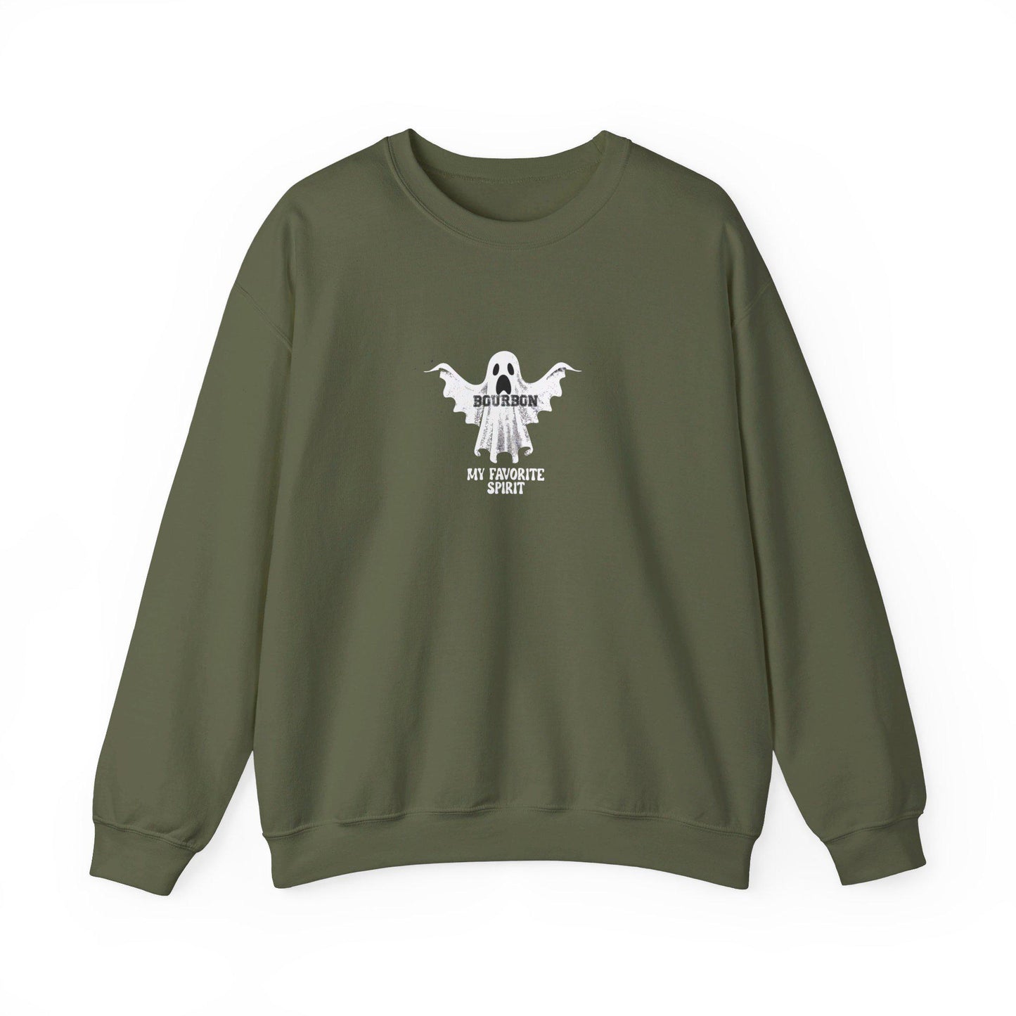 Bourbon My Favorite SPIRIT Crewneck Sweatshirt,Halloween Sweatshirt, Halloween apparel, Cozy Halloween sweatshirt,Trick or treat shirt,Retro