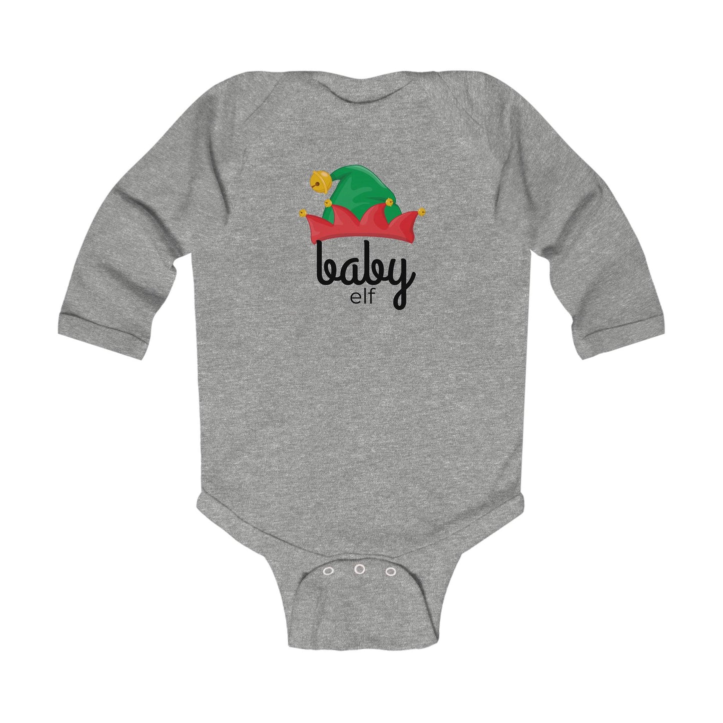 Elf Crew Family Christmas Infant Long Sleeve Bodysuit, Holiday Baby Outfit, Matching Family Shirts, Christmas Outfit for Baby, Elf Family