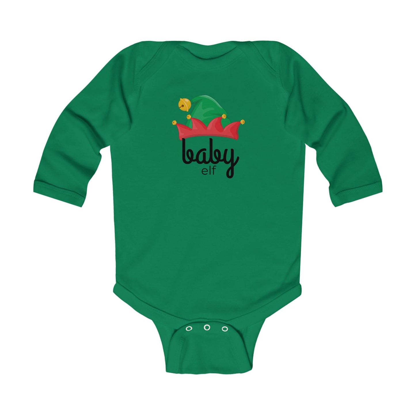Elf Crew Family Christmas Infant Long Sleeve Bodysuit, Holiday Baby Outfit, Matching Family Shirts, Christmas Outfit for Baby, Elf Family