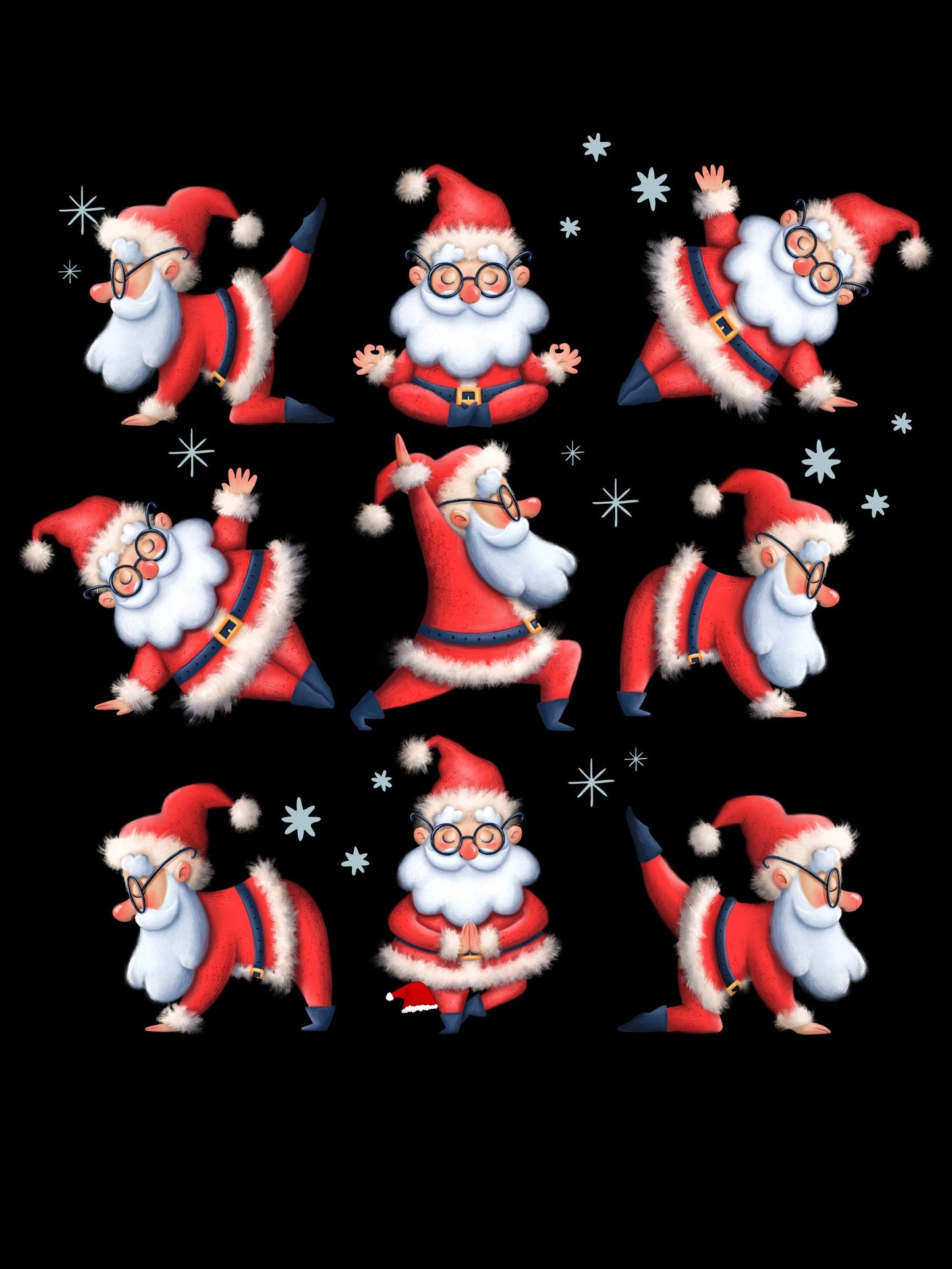 Santa Yoga Insulated Travel Mug, Zen Holiday Life, Chillin Santa, Christmas Gift, Festive Mug,Family Gift for the Holidays, Best Travel Mug