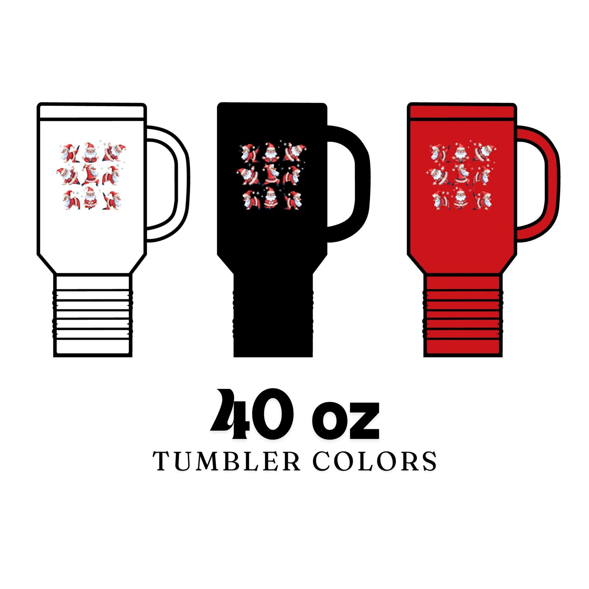 Santa Yoga Insulated Travel Mug, Zen Holiday Life, Chillin Santa, Christmas Gift, Festive Mug,Family Gift for the Holidays, Best Travel Mug