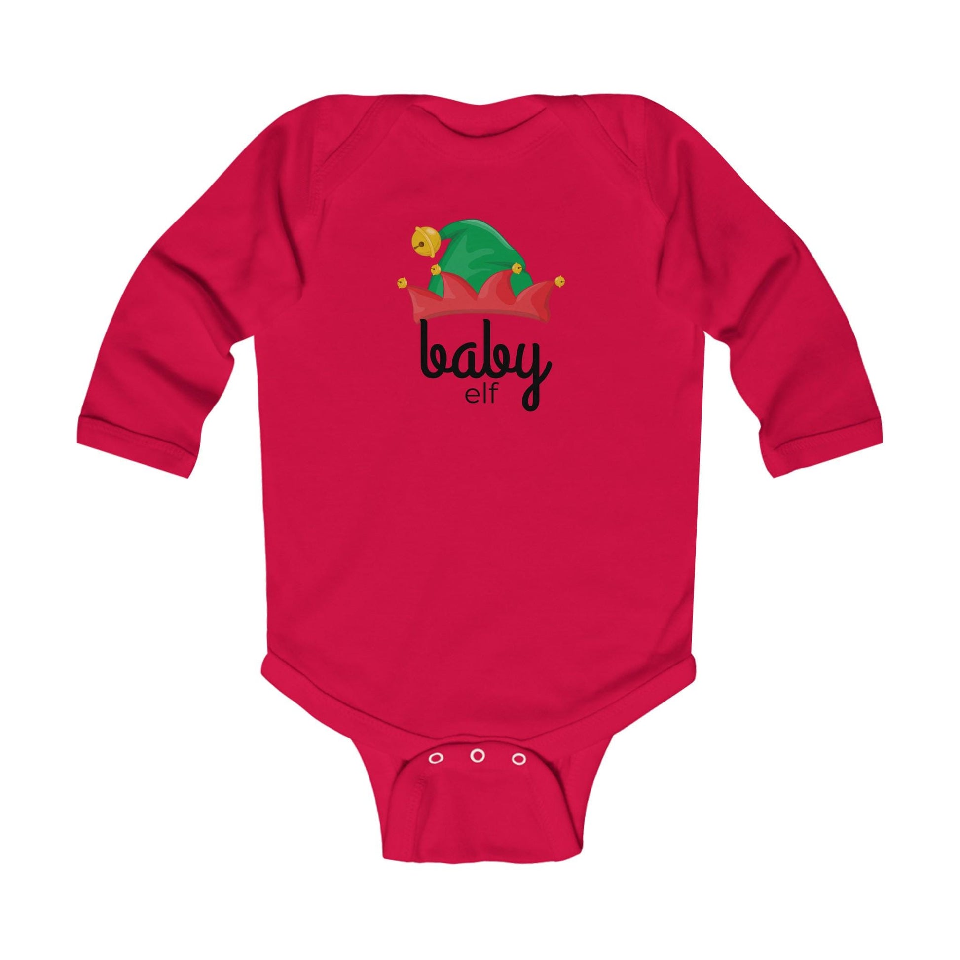 Elf Crew Family Christmas Infant Long Sleeve Bodysuit, Holiday Baby Outfit, Matching Family Shirts, Christmas Outfit for Baby, Elf Family