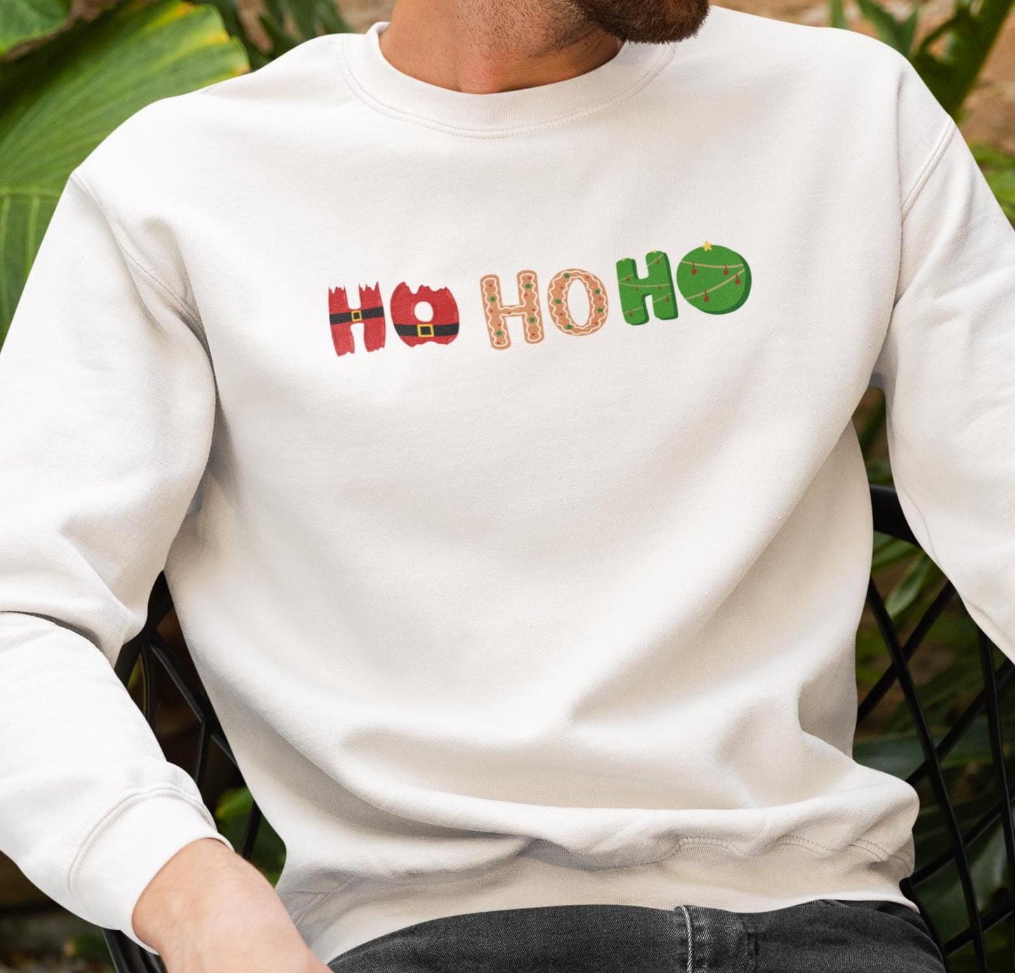 Ho Ho Ho Family Christmas Crewneck Sweatshirt! Unisex holiday crewneck, Christmas morning outfit,Cute Christmas gift,Family photo sweatshirt