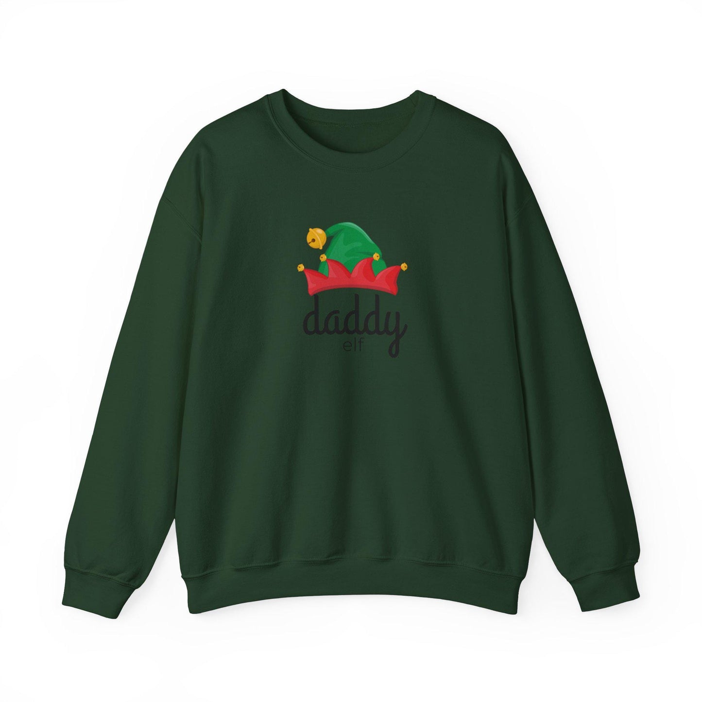 Daddy Elf Family Christmas Sweatshirt, Matching Xmas Shirts for Mom, Dad, Kids, Holiday Apparel, Festive Outfit