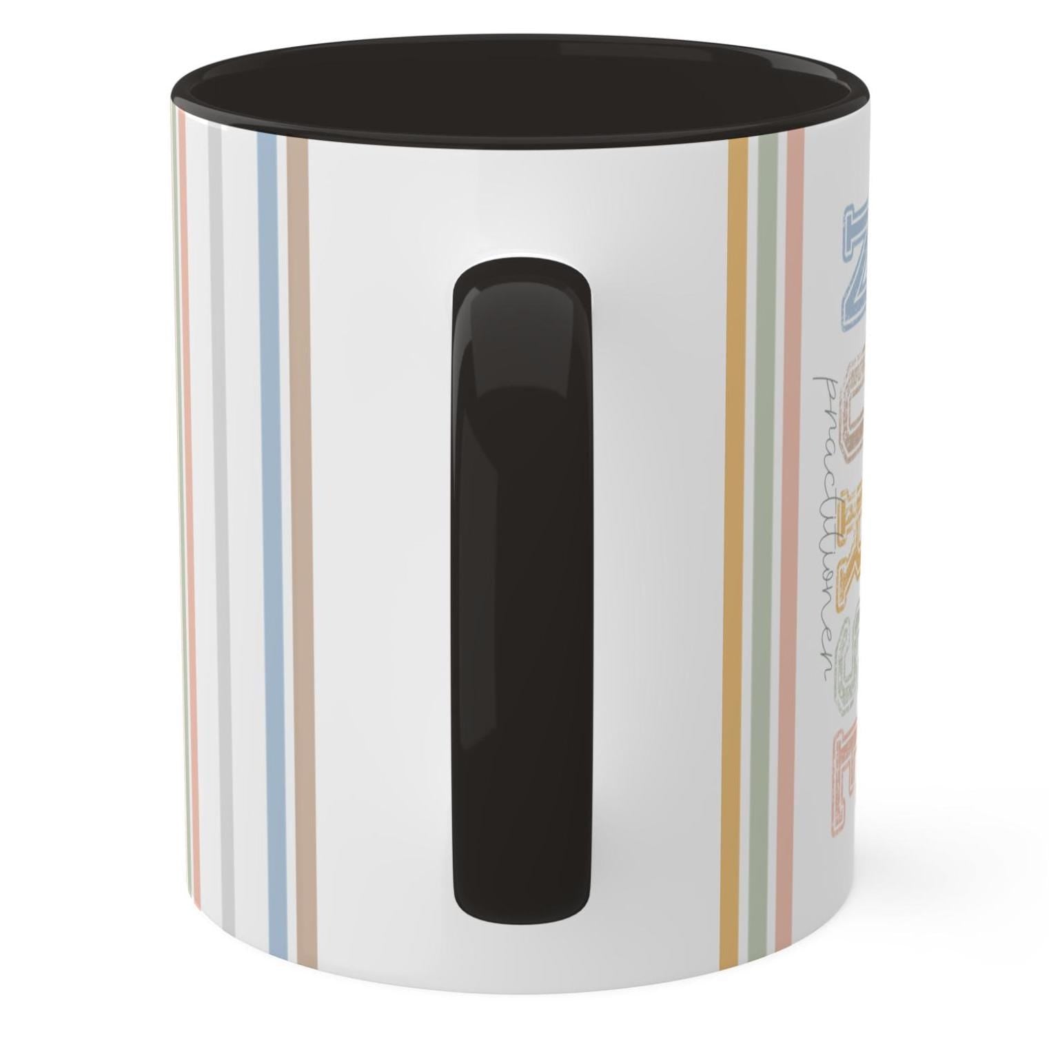 Colors Nurse Practitioner Mug, Black Interior,Coffee Cup Gift for Nurses,Healthcare Worker Tea Mug, RN Graduation Gift,Medical Professional