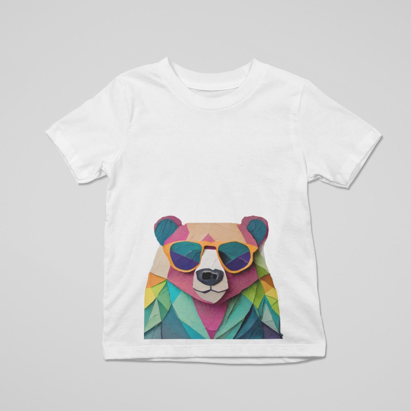 Bear-Room Minimalist Wall Art Prints-Digital Printable Kids-Modern Animal Prints-Animal Simple Colorful Decor Product Designs & Apparel