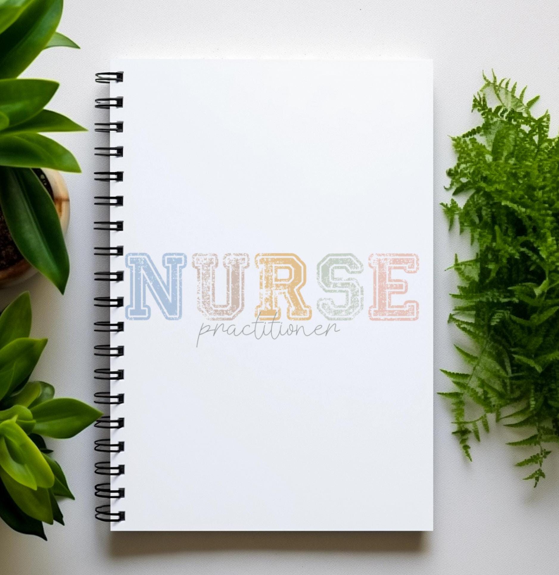 Boho Nurse Practitioner Unisex Journal, Medical Student Gift, Spiral Notebook, Ruled Line, Nursing School Supplies, Healthcare Professional