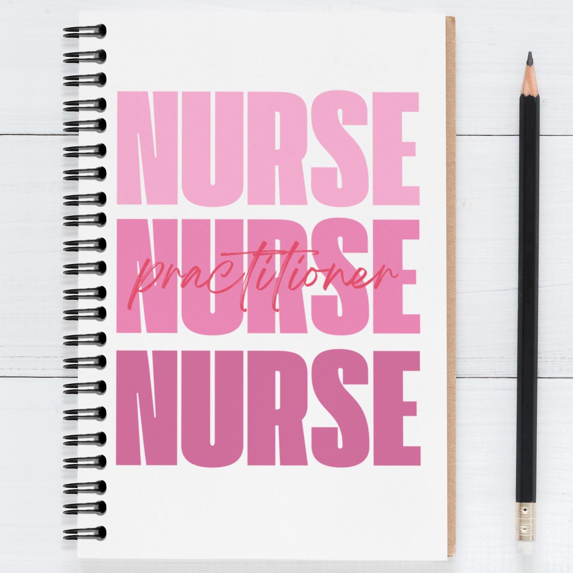 Nurse Practitioner Journal - Spiral Notebook Ruled Line, Medical Student Diary, Healthcare Graduation Gift, Doctor Notebook, Nursing School