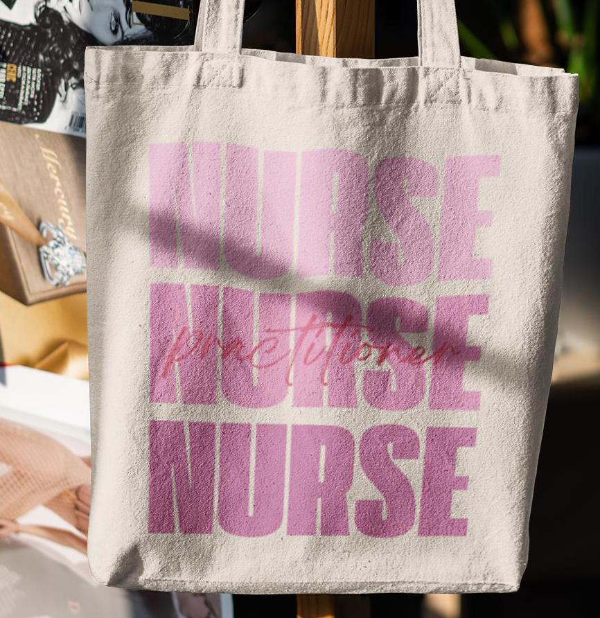 Nurse Practitioner Tote Bag - Medical Professional Gift, Healthcare Worker Appreciation, RN Student Bag, Nurse Graduation Gift, Hospital