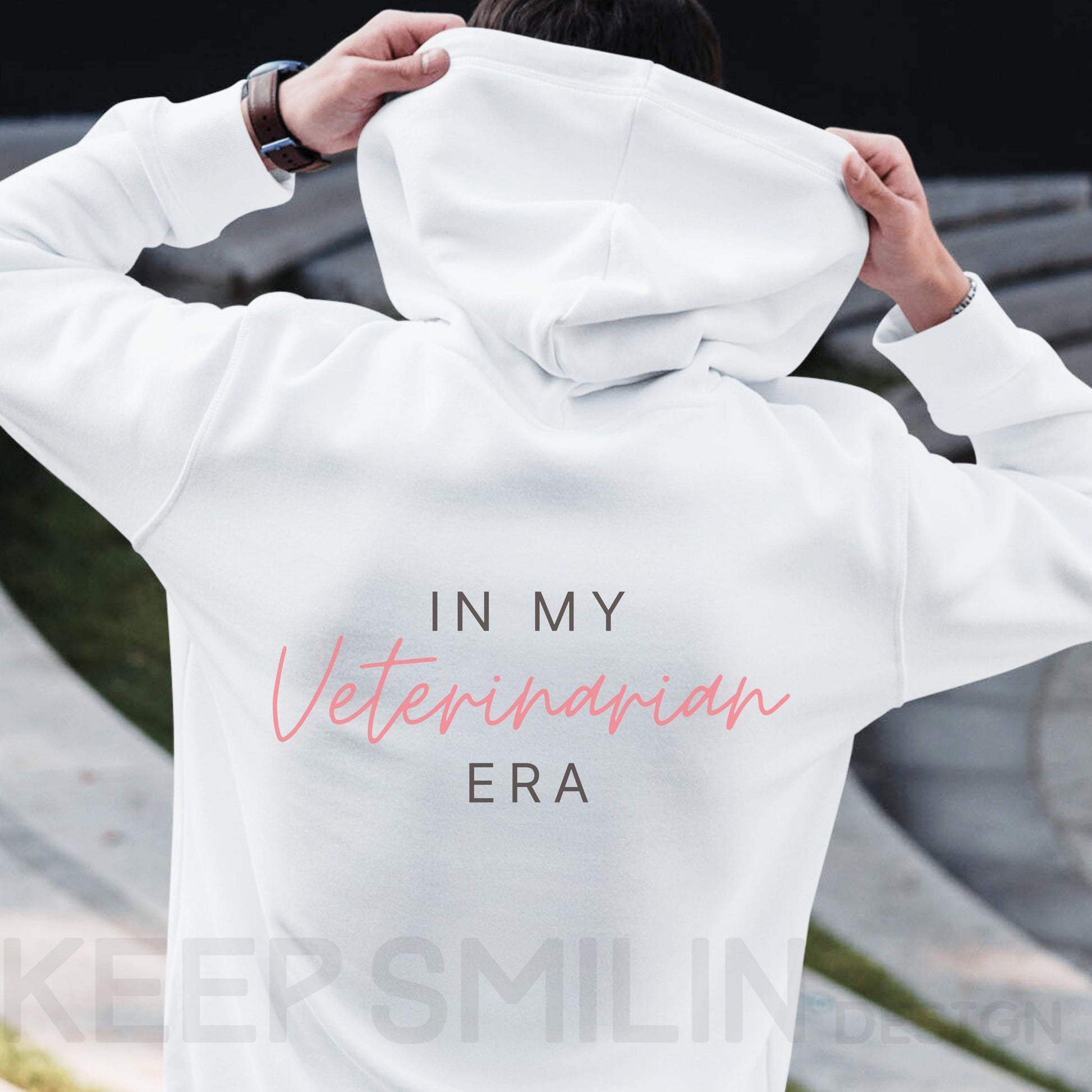 Veterinarian Era Hoodie Sweatshirt, Animal Lover Gift, Veterinarian Apparel, Vet Tech Pullover, Pet Lover Clothing, Unisex Hooded Jumper
