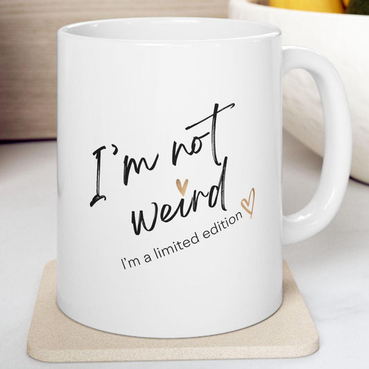 Ceramic Mug, Unique Limited Edition Coffee Cup, Quirky Funny Tea Mug, Novelty Gift Idea, Birthday Mug, Cute Office Desk Decor, 11oz, 15oz