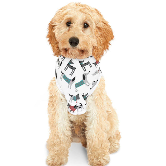 Dog Print Pet Hoodie, Cute Animal Lover Sweatshirt, Puppy Graphic Dog Lover Gift, Funny Dog Mom/Dad Hooded Sweatshirt, Pet Owner Apparel