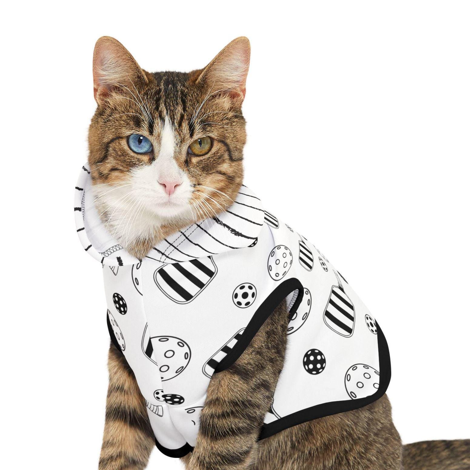 Pickleball Pet Hoodie for Cats and Dogs, Fun Sports Animal Apparel, Pet Lover Gift, Custom Dog Cat Sweater, Cute Pet Clothing, Pickleball