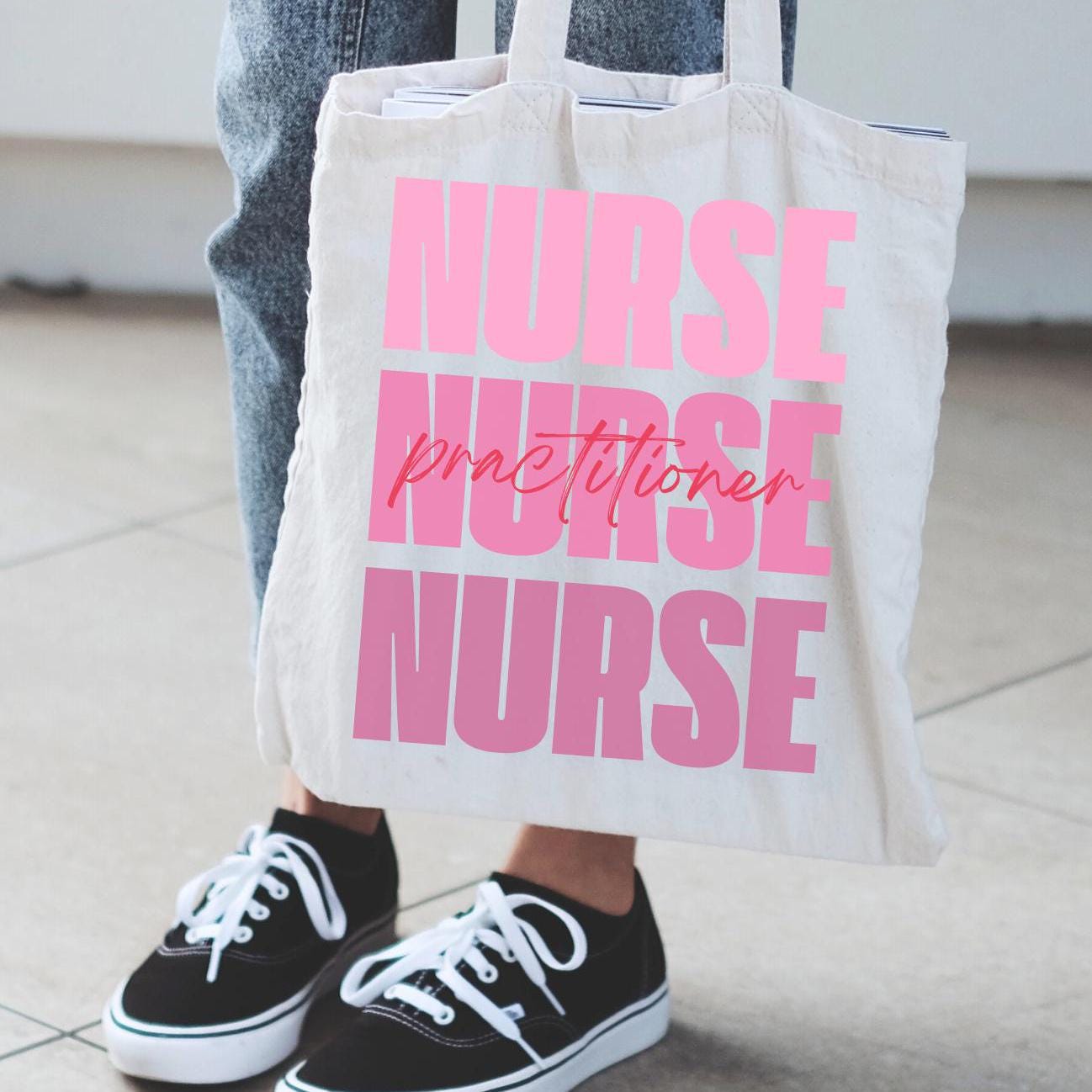 Nurse Practitioner Tote Bag - Medical Professional Gift, Healthcare Worker Appreciation, RN Student Bag, Nurse Graduation Gift, Hospital