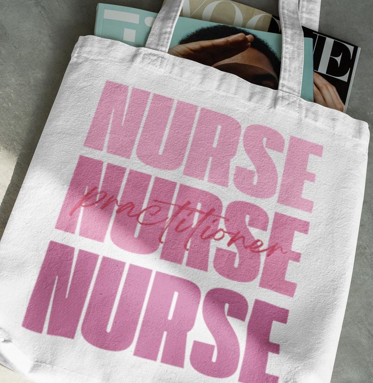 Nurse Practitioner Tote Bag - Medical Professional Gift, Healthcare Worker Appreciation, RN Student Bag, Nurse Graduation Gift, Hospital