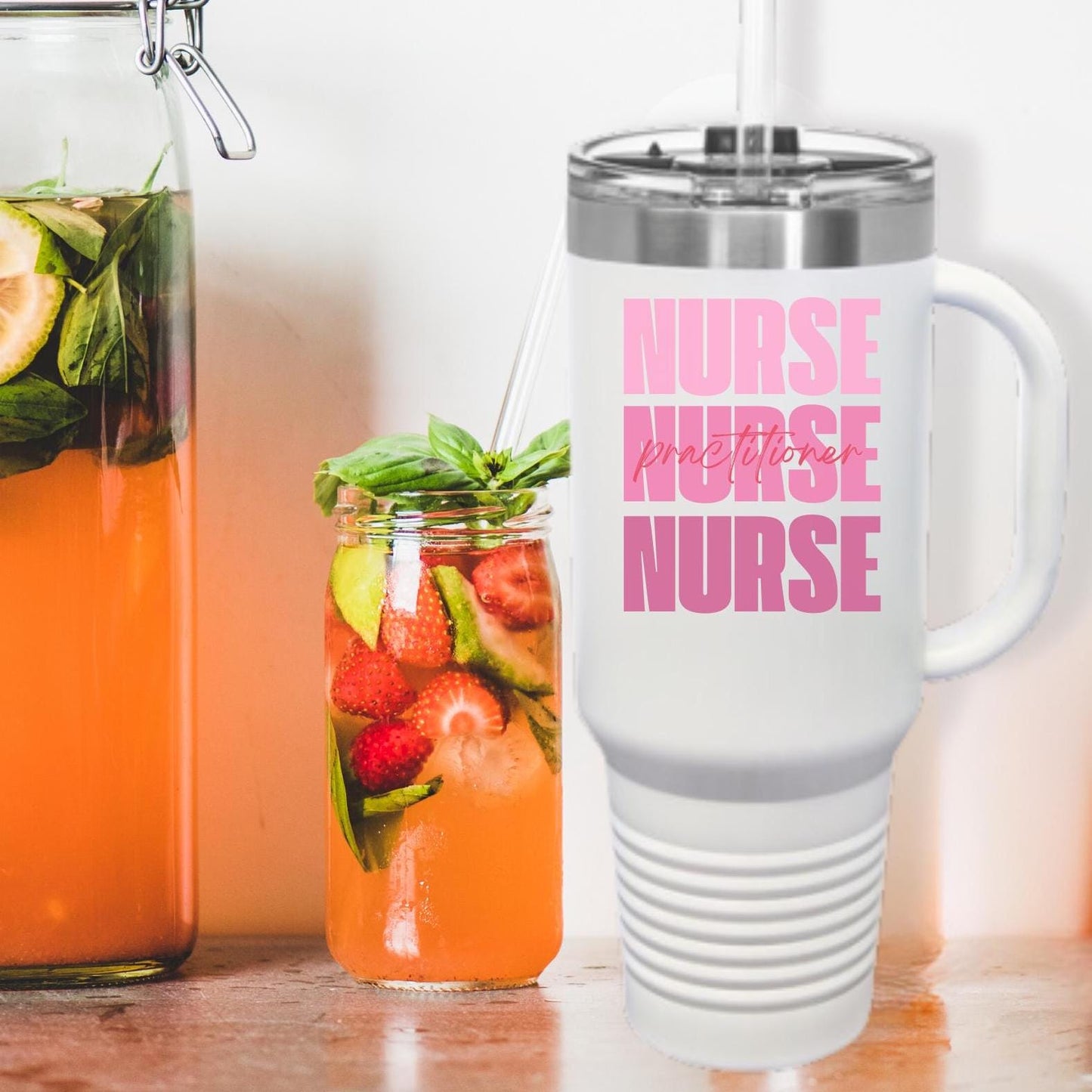 Nurse Practitioner Travel Mug, 40oz Insulated Travel Cup for Nursing Student, RN Graduation Gift, Medical Professional Appreciation,