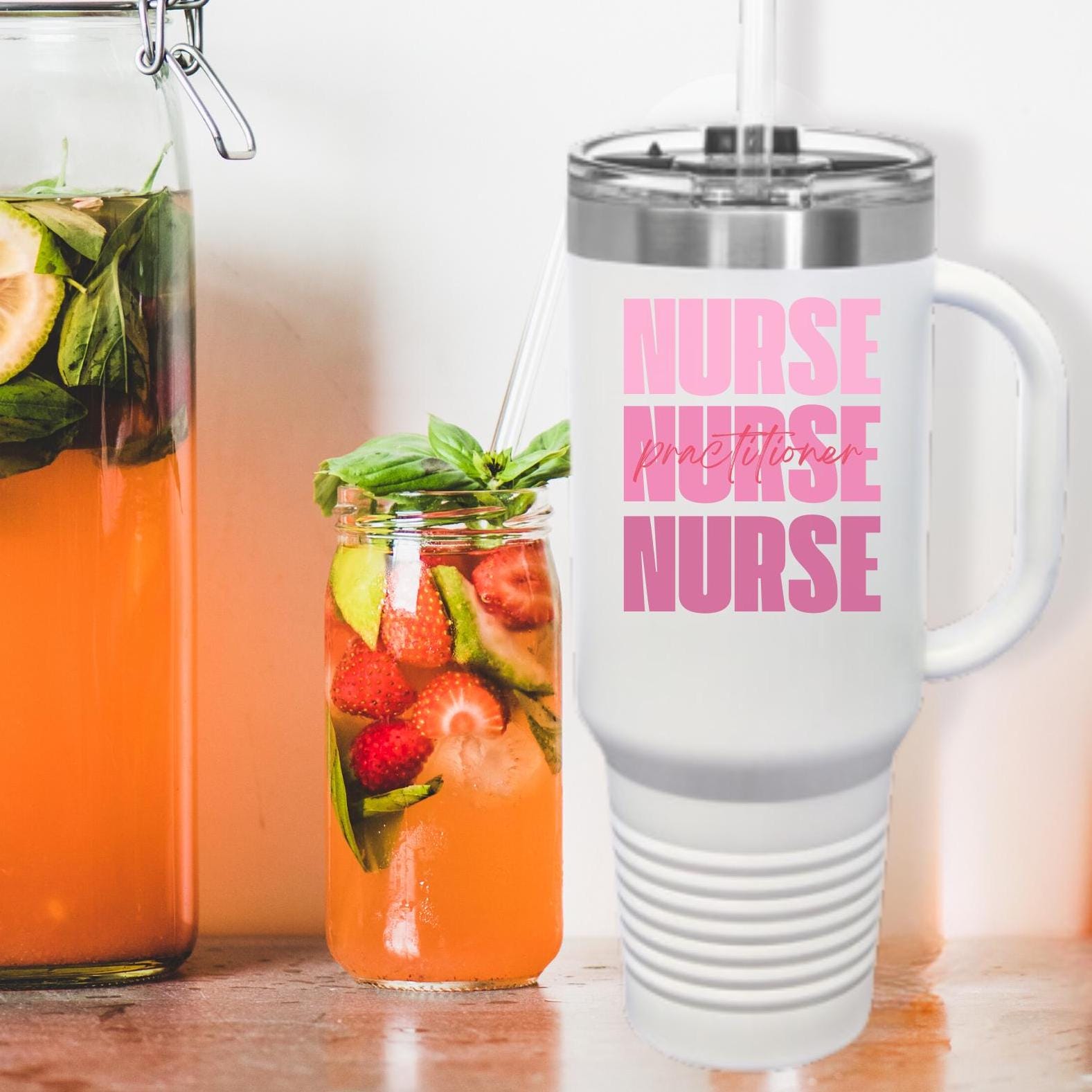 Nurse Practitioner Travel Mug, 40oz Insulated Travel Cup for Nursing Student, RN Graduation Gift, Medical Professional Appreciation,