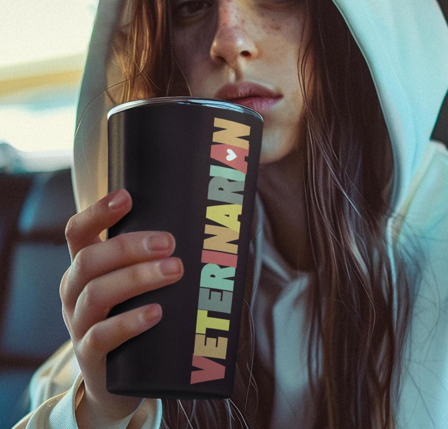 Veterinarian Tumbler 20oz, Animal Lover Gift, Vet Tech Cup, Vet Assistant Gift, Travel Mug for Animal Lovers, Veterinary Medicine Tumbler