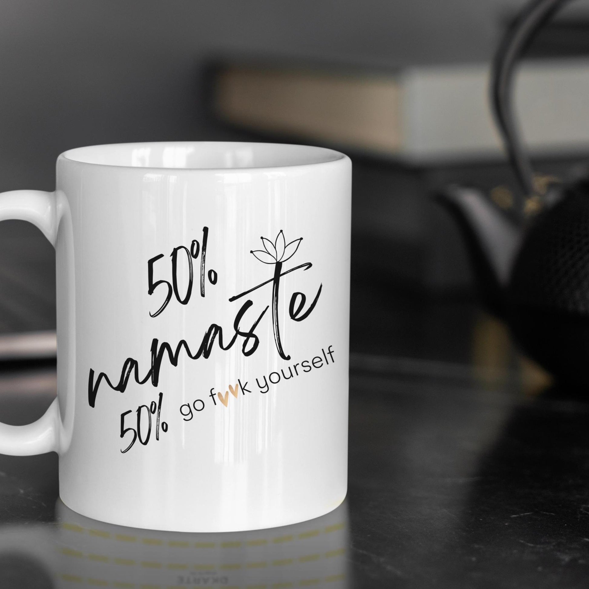Funny Namaste Mug, Yoga Lover Gift, Sarcastic Coffee Cup, Meditation Quote Tea Mug, Zen Humor Gift, Namaste F**k Yourself Mug