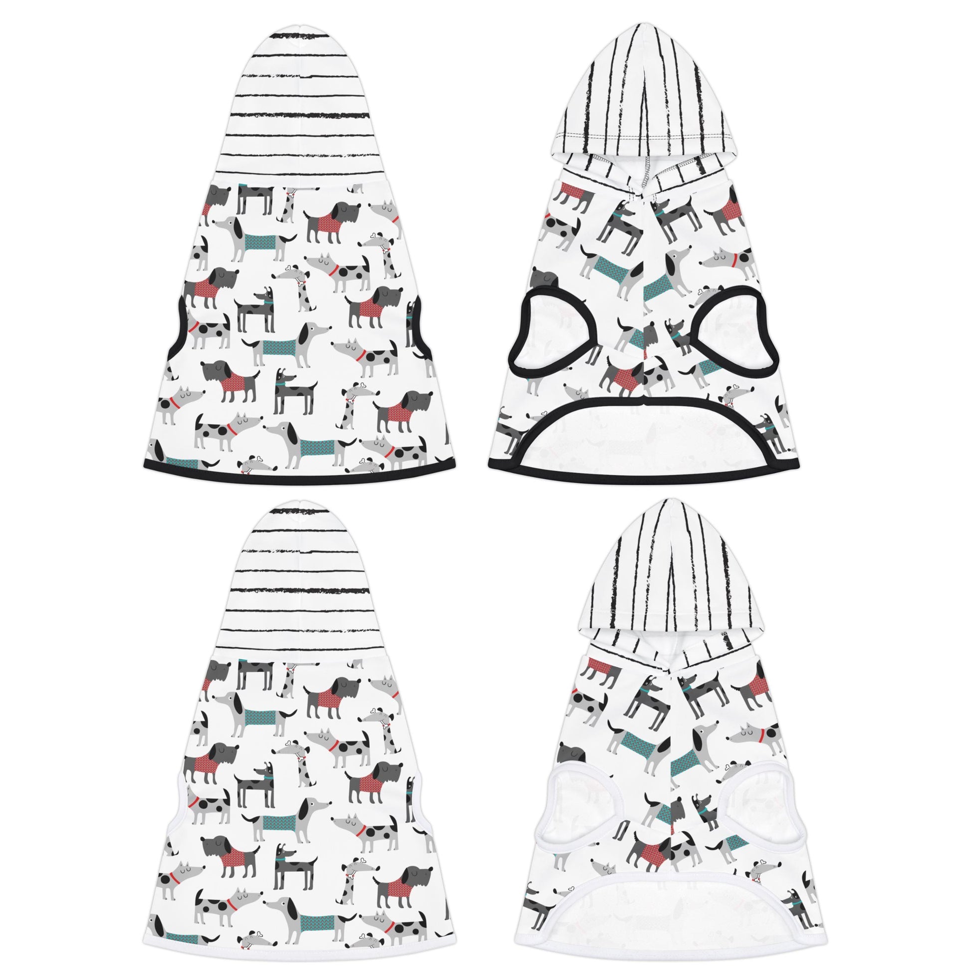 Dog Print Pet Hoodie, Cute Animal Lover Sweatshirt, Puppy Graphic Dog Lover Gift, Funny Dog Mom/Dad Hooded Sweatshirt, Pet Owner Apparel