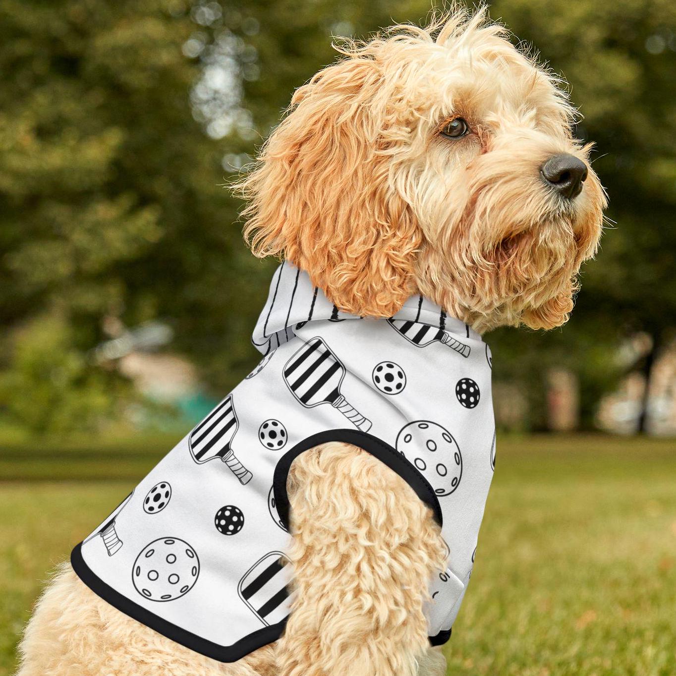 Pickleball Pet Hoodie for Cats and Dogs, Fun Sports Animal Apparel, Pet Lover Gift, Custom Dog Cat Sweater, Cute Pet Clothing, Pickleball