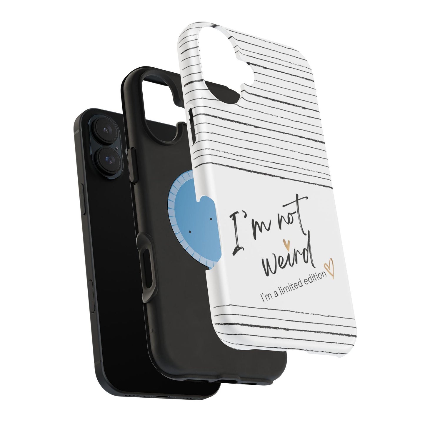 Magnetic iPhone Case, Not Weird Limited Edition Tough Case for iPhone, Unique Gift, Funny Phone Accessories, Quirky Phone Cover, Cool Tech