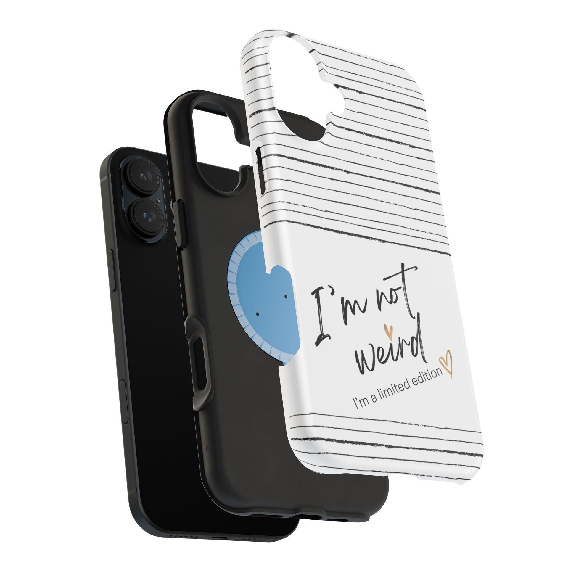 Magnetic iPhone Case, Not Weird Limited Edition Tough Case for iPhone, Unique Gift, Funny Phone Accessories, Quirky Phone Cover, Cool Tech