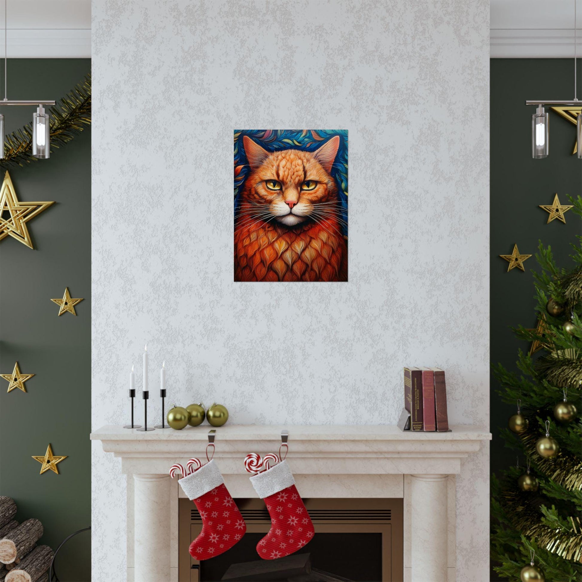 Cat Love Matte Vertical Poster, Kitty Art Print for Cat Lovers, Feline Wall Decor, Cute Kitten Gift, Minimalist Cat Art, Cat Lady Present