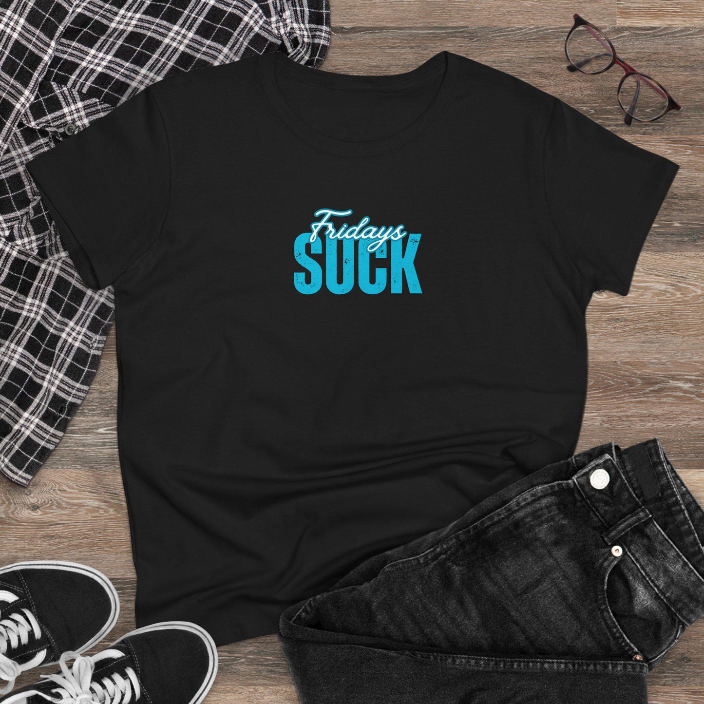 Fridays Suck T-Shirt, Beachwear, Gift for Her, Fun Summer Style, Relaxed Fit, Women's Tee, Baby Tee, Gift for her,Breakup gift,Wedding Tee