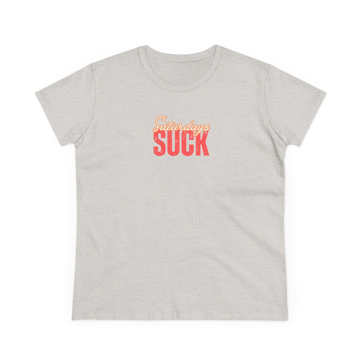 Saturdays Suck T-Shirt, Beachwear, Gift for Her, Fun Summer Style, Relaxed Fit, Women's Tee, Baby Tee, Gift for her,Breakup gift