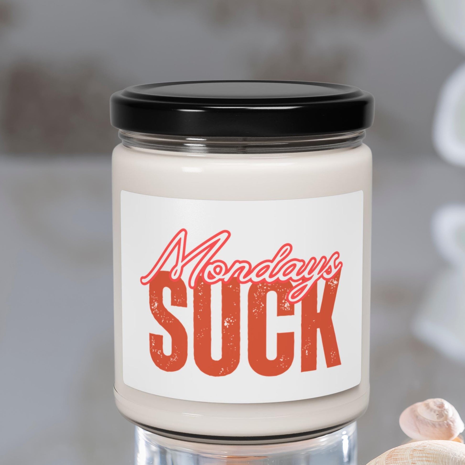 Scented Candle, Monday Blues Relaxing Home Fragrance, Gift for Bosses, Hilarious Desk Decor,Self-Care Essential, Mondays SUCK Candle,Bad Day