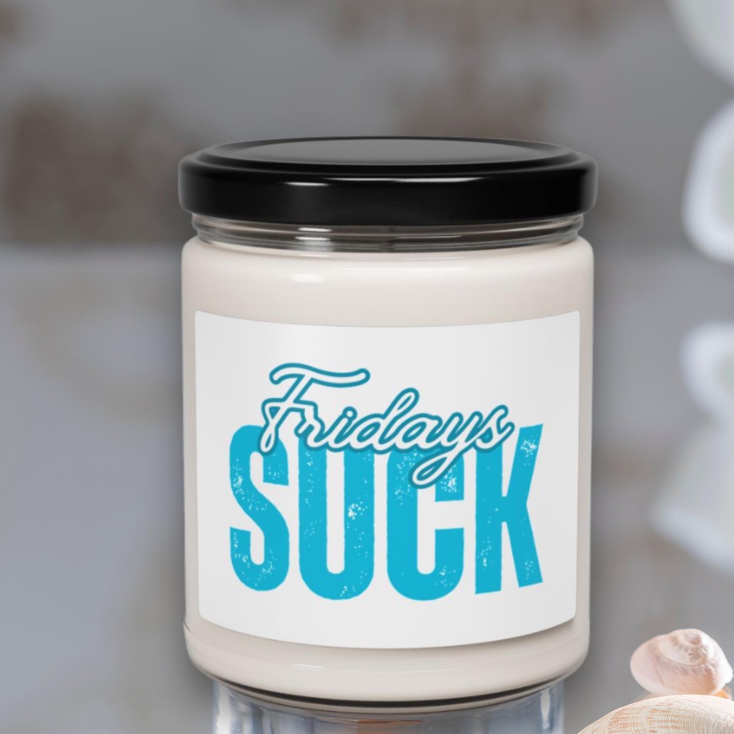 Scented Candle, Friday Blues Relaxing Home Fragrance, Gift for Bosses, Hilarious Desk Decor, Self-Care Essential, Friadys SUCK Candle