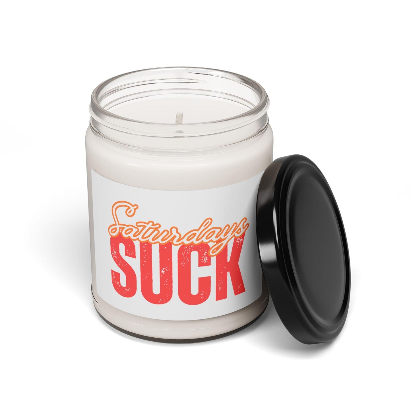 Scented Candle, Saturday Blues Relaxing Home Fragrance, Gift for Bosses, Hilarious Desk Decor, Self-Care Essential, Saturdays SUCK Candle