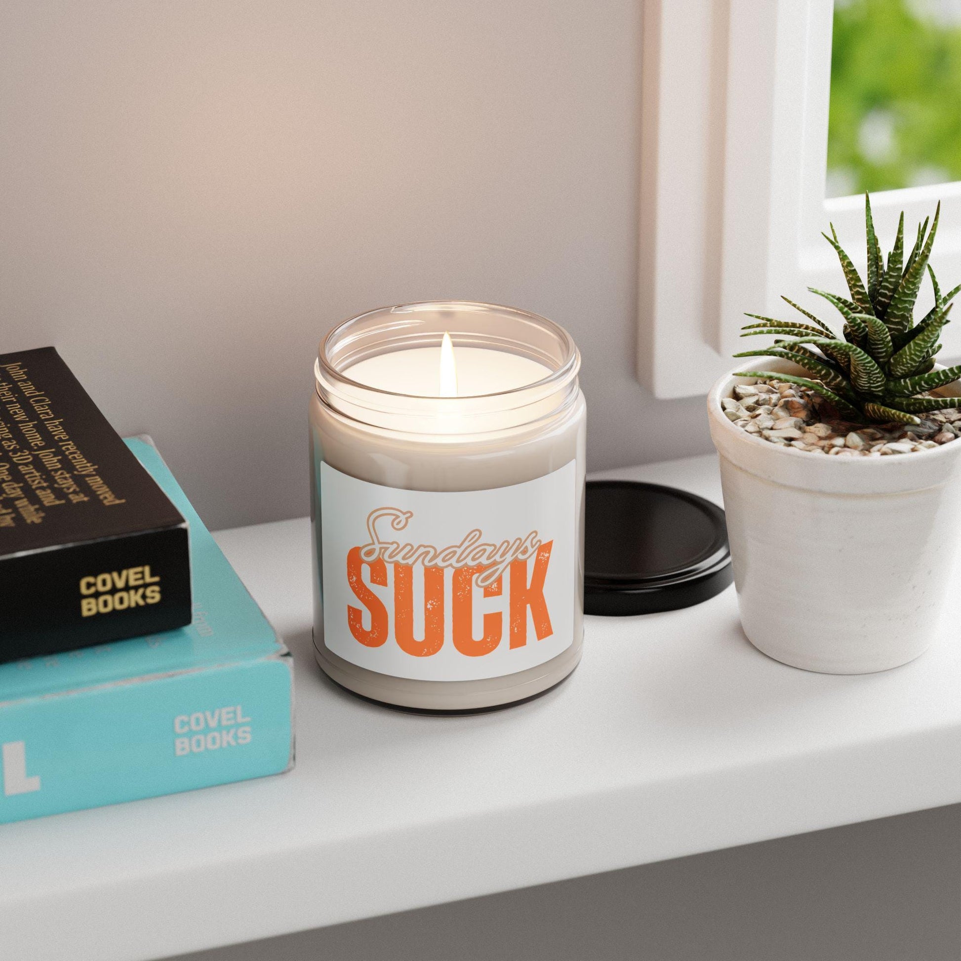 Scented Candle,Sunday Blues Relaxing Home Fragrance, Gift for Bosses, Hilarious Desk Decor, Self-Care Essential, Sundays SUCK Candle Gift