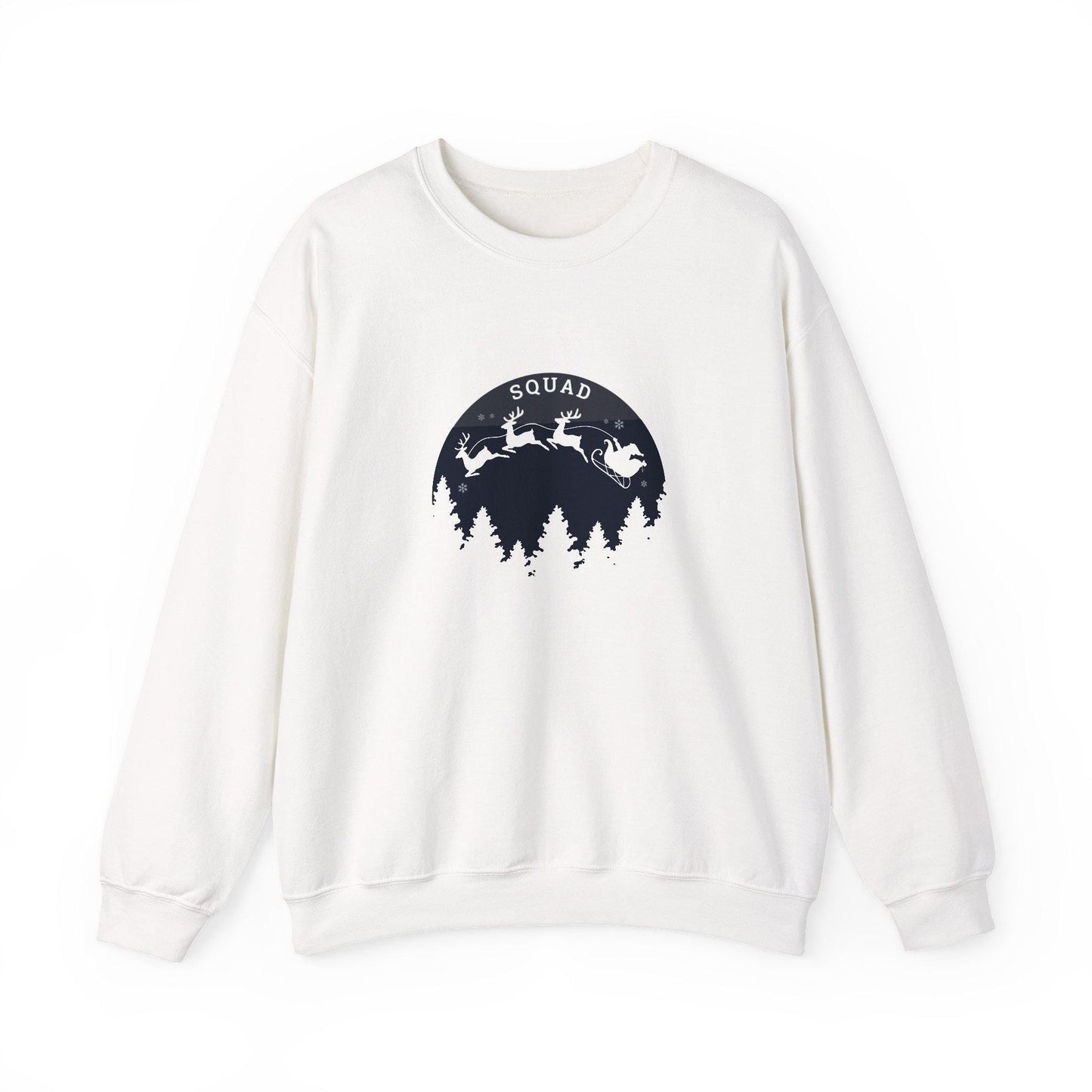Santa Squad Crewneck Sweatshirt - Christmas Holiday Apparel, Xmas Family Matching Outfit, Winter Festive Jumper, Funny Santa Claus Tee, Gift