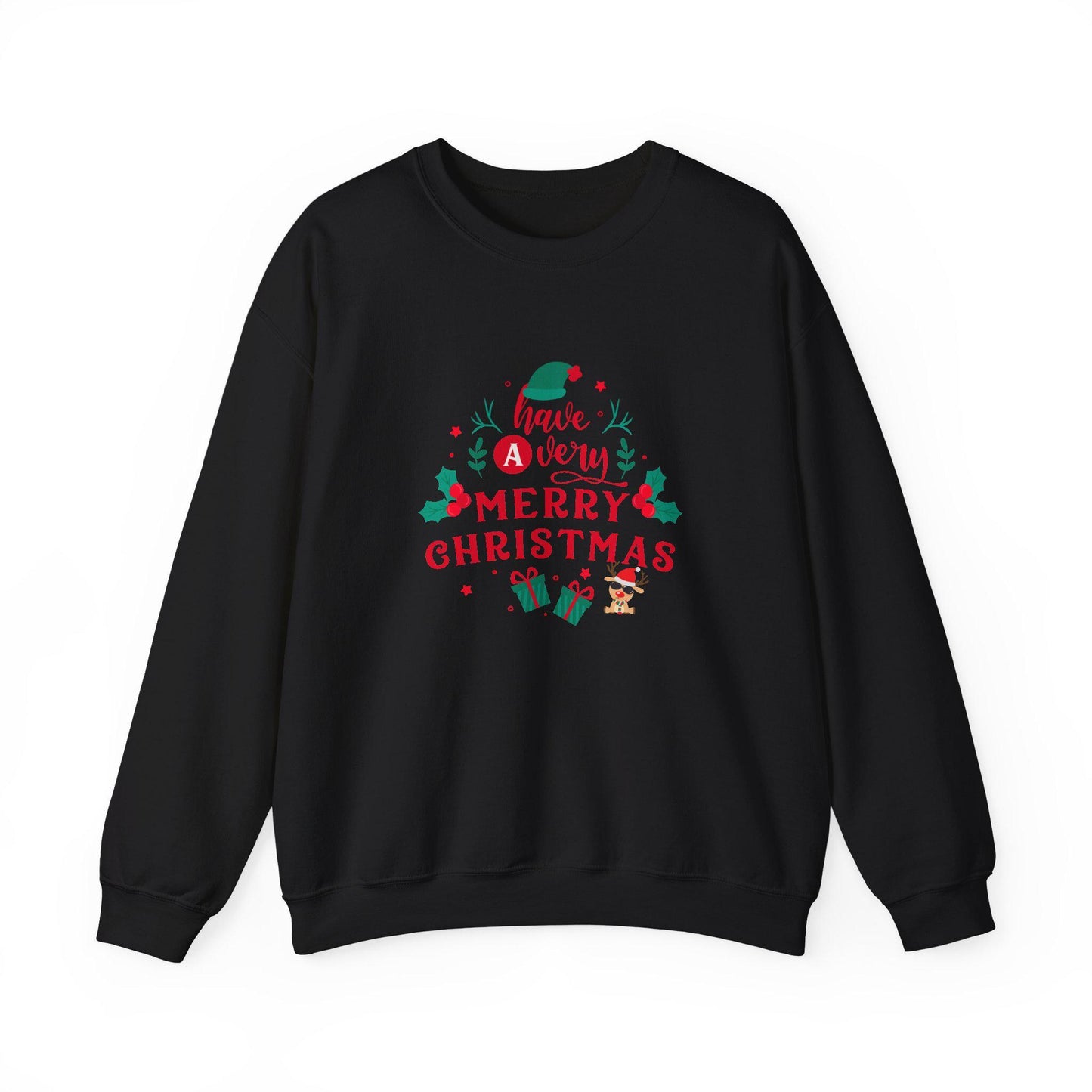 Christmas Crewneck Sweatshirt, Holiday Jumper, Festive Sweatshirt, Xmas Gift, Winter Sweater, Cozy Pullover, Holiday gift Family Matching