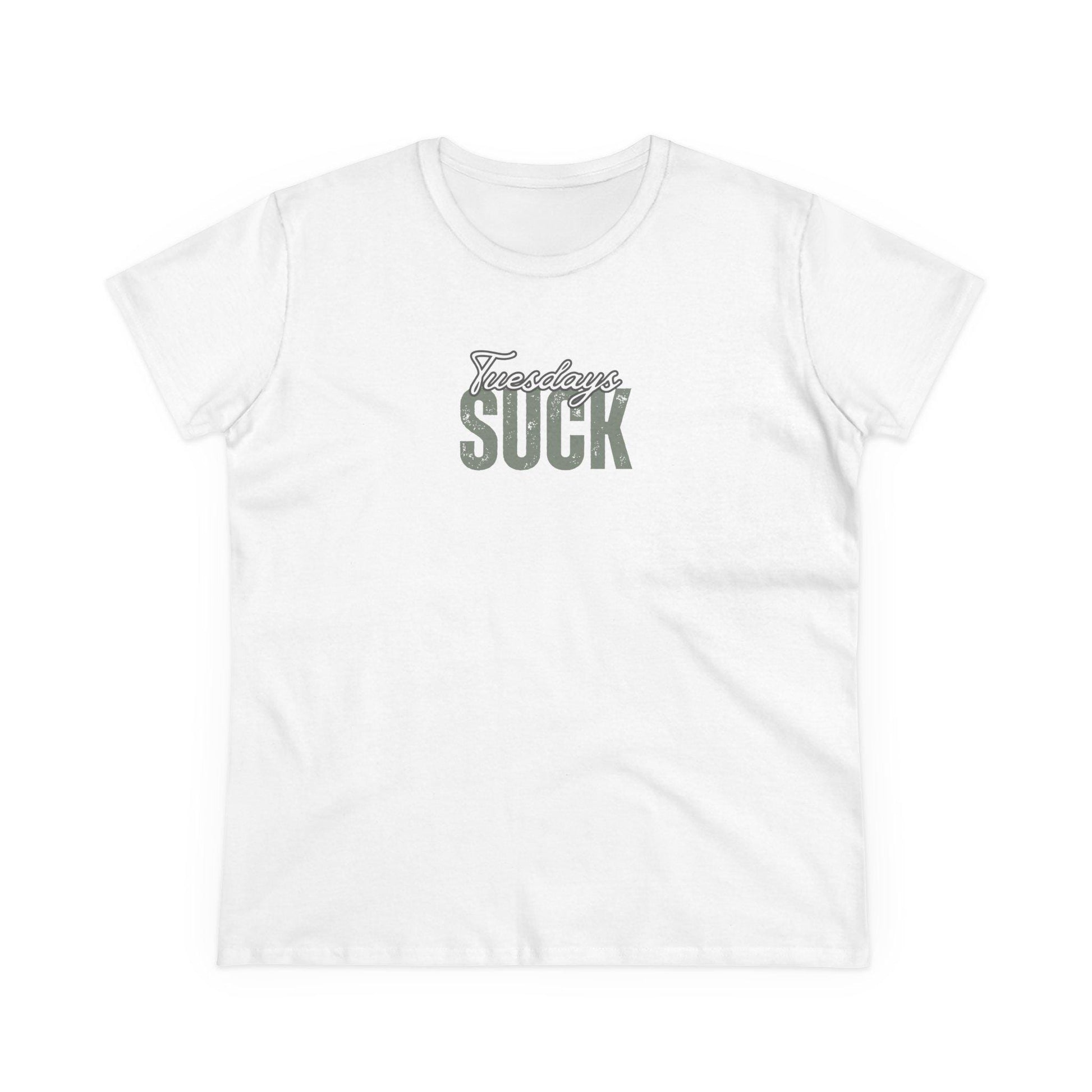Tuesdays Suck T-Shirt, Beachwear, Gift for Her, Fun Summer Style, Relaxed Fit, Women's Tee, Baby Tee, Gift for her,Breakup gift,Wedding Gift