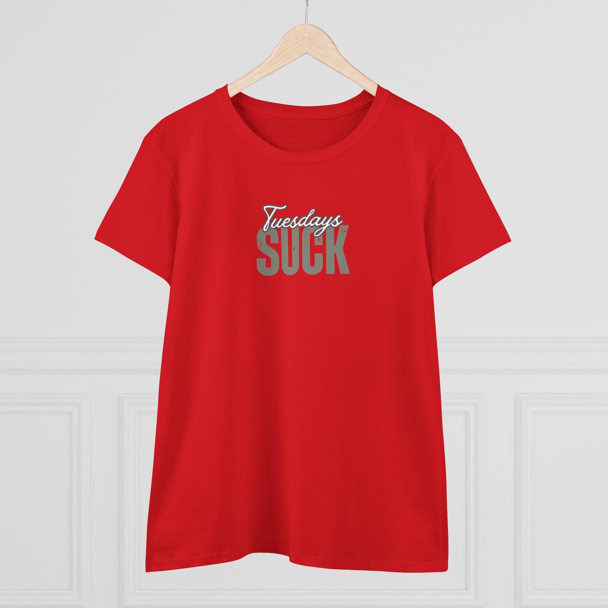 Tuesdays Suck T-Shirt, Beachwear, Gift for Her, Fun Summer Style, Relaxed Fit, Women's Tee, Baby Tee, Gift for her,Breakup gift,Wedding Gift
