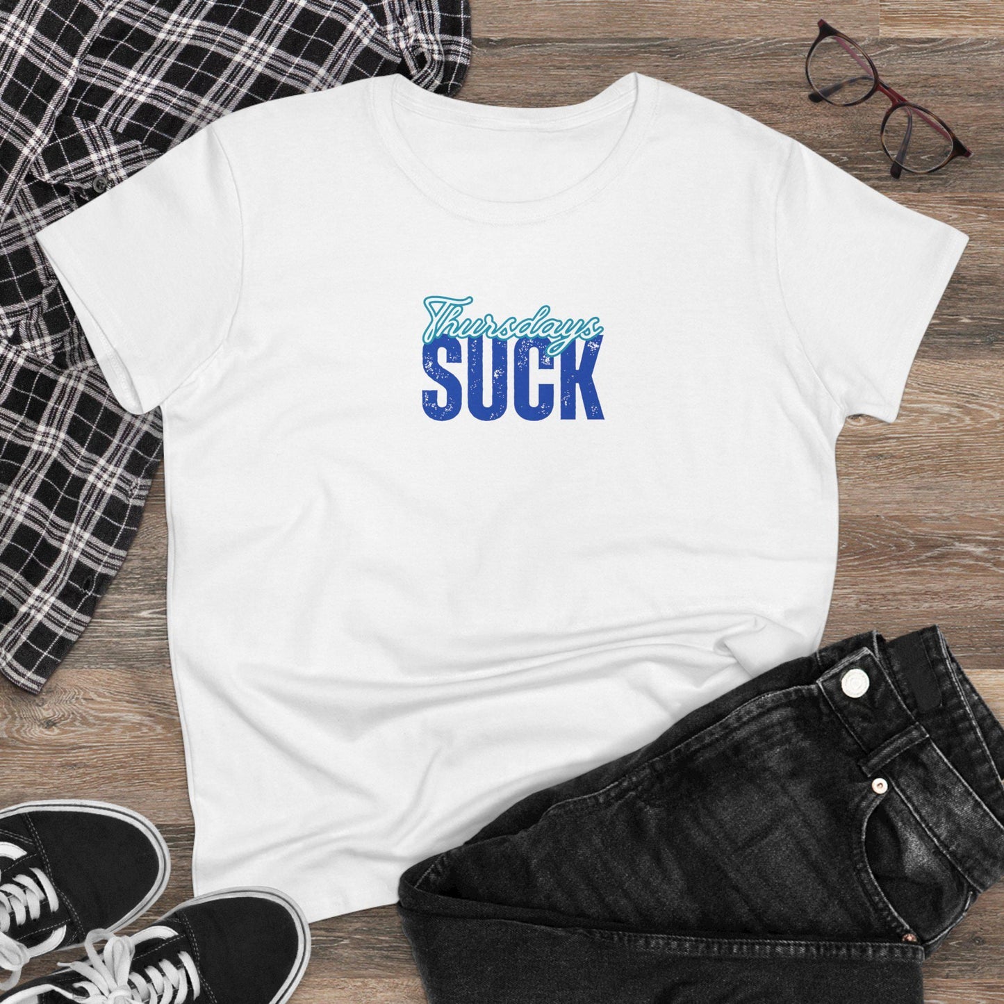 Thursdays Suck T-Shirt, Beachwear, Gift for Her,Fun Summer Style, Relaxed Fit, Women's Tee, Baby Tee, Gift for her,Breakup gift,Wedding Tee