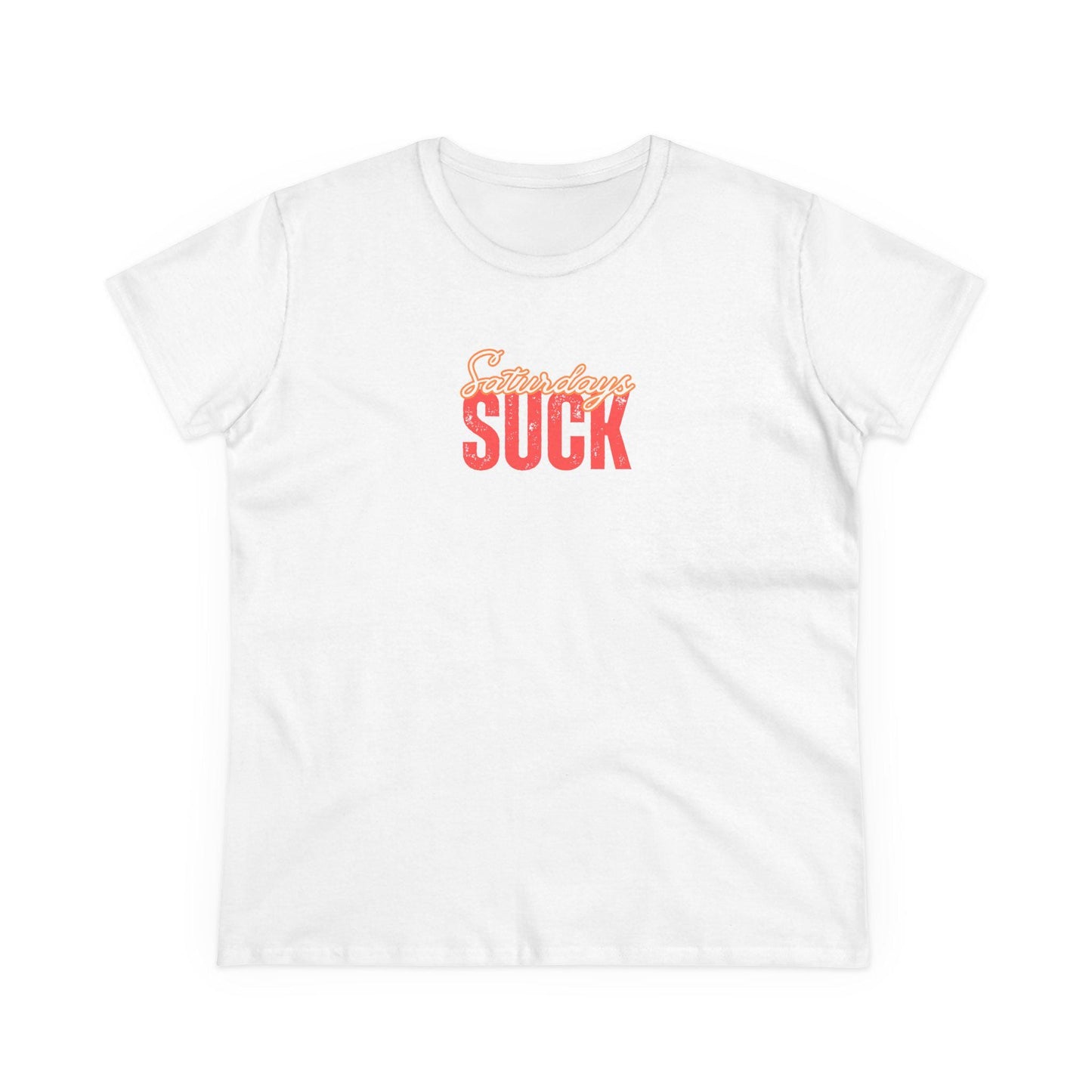 Saturdays Suck T-Shirt, Beachwear, Gift for Her, Fun Summer Style, Relaxed Fit, Women's Tee, Baby Tee, Gift for her,Breakup gift