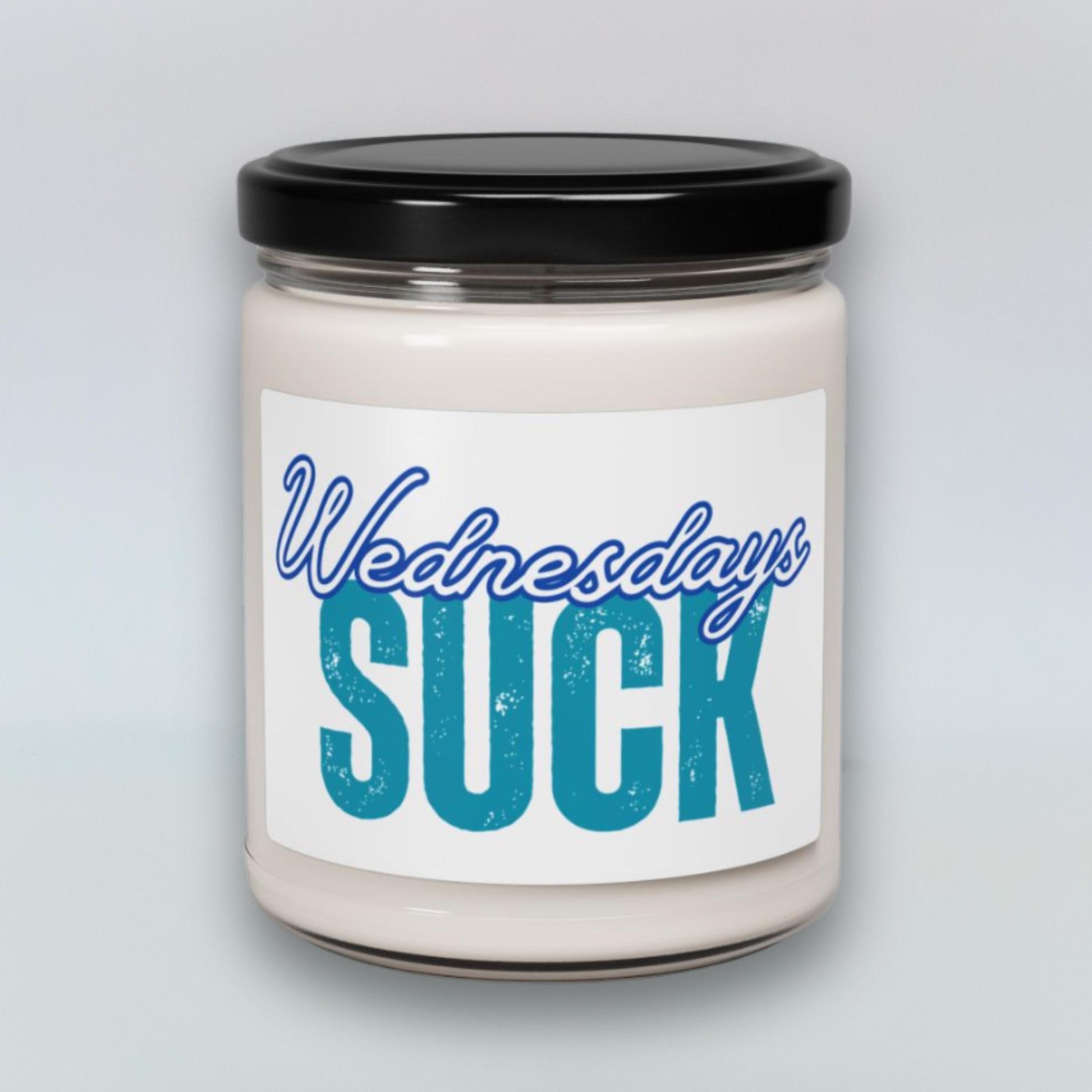 Scented Candle, Wednesday Blues Relaxing Home Fragrance, Gift for Bosses, Hilarious Desk Decor, Self-Care Essential, Wednesdays SUCK Candle