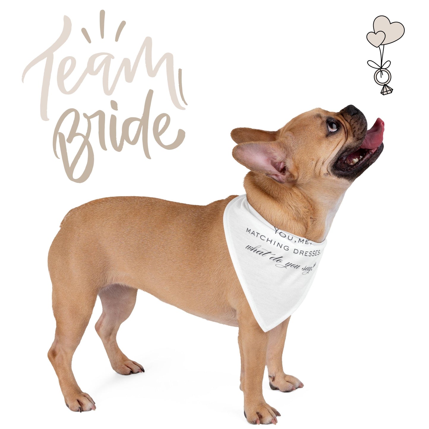 Pet Bridesmaid Proposal Shirt – “You, Me, Matching Dresses” | Custom Dog Wedding Shirt | Funny Bridesmaid Ask | Bridal Party Reveal Idea