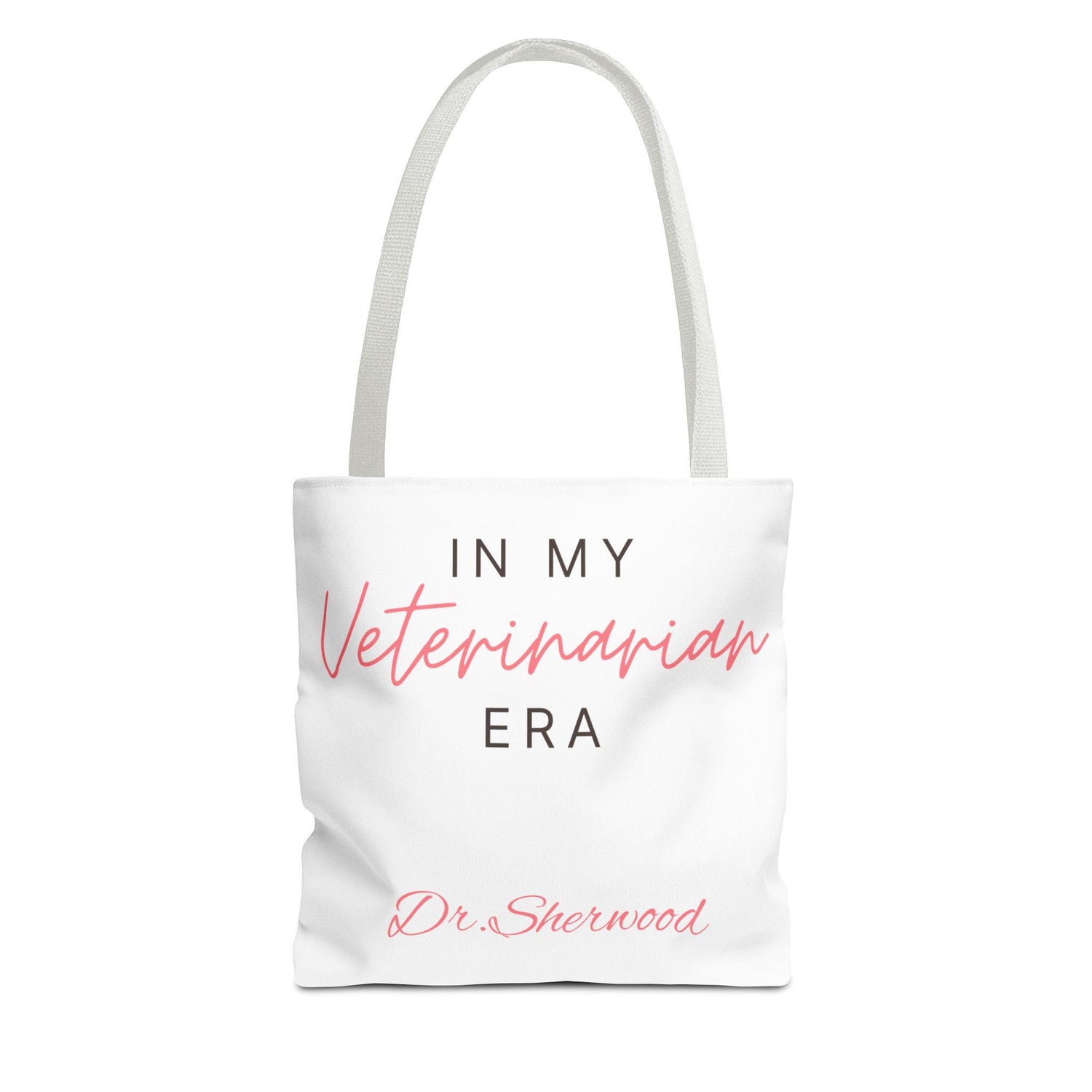 CUSTOM Veterinarian Era Tote Bag - Animal Lover Gift, Pet Owner Carryall, Veterinary Student Shoulder Bag, Cute Paw Print Shopping Tote