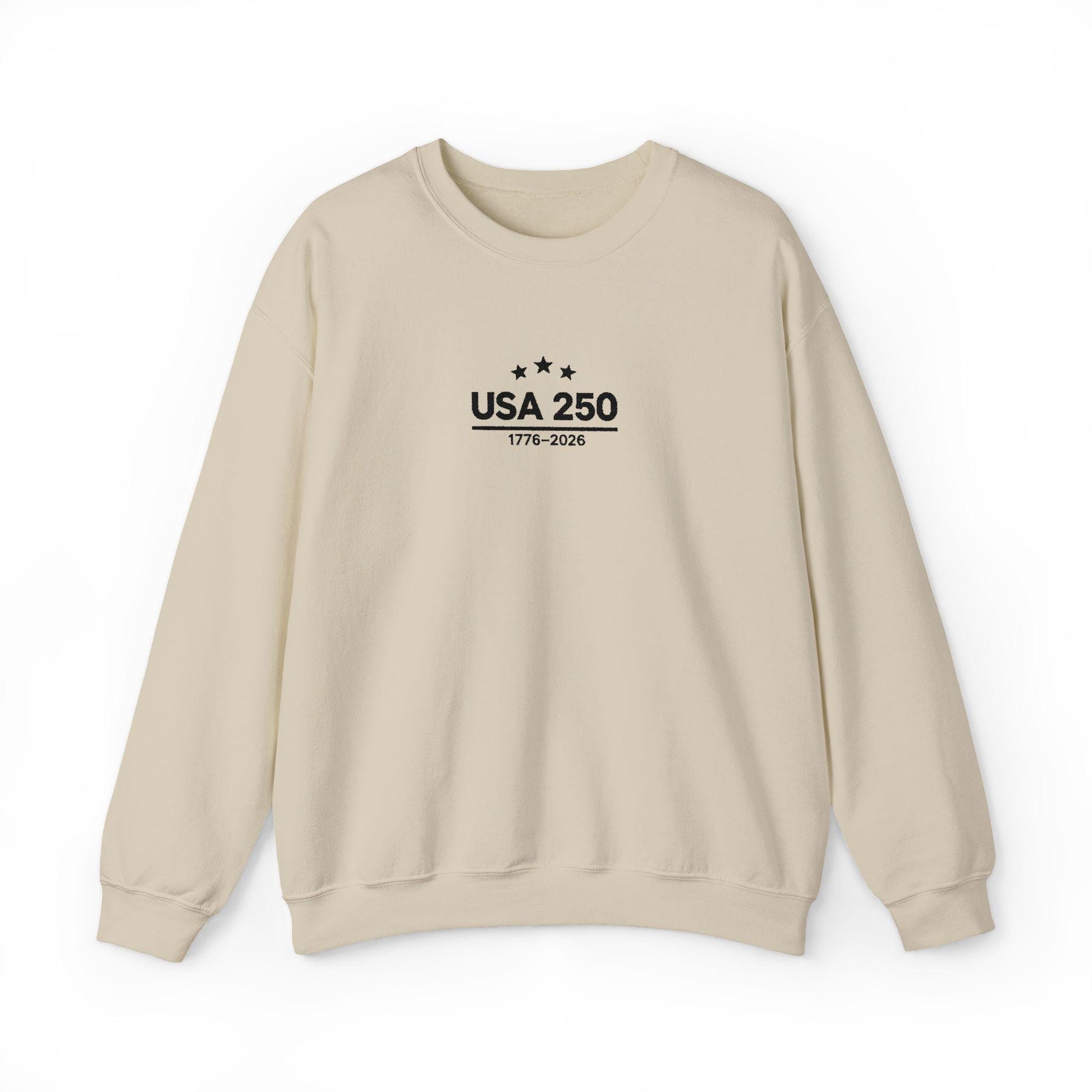 USA 250 Anniversary 1776-2026 Crewneck Sweatshirt | Bicentennial Graphic