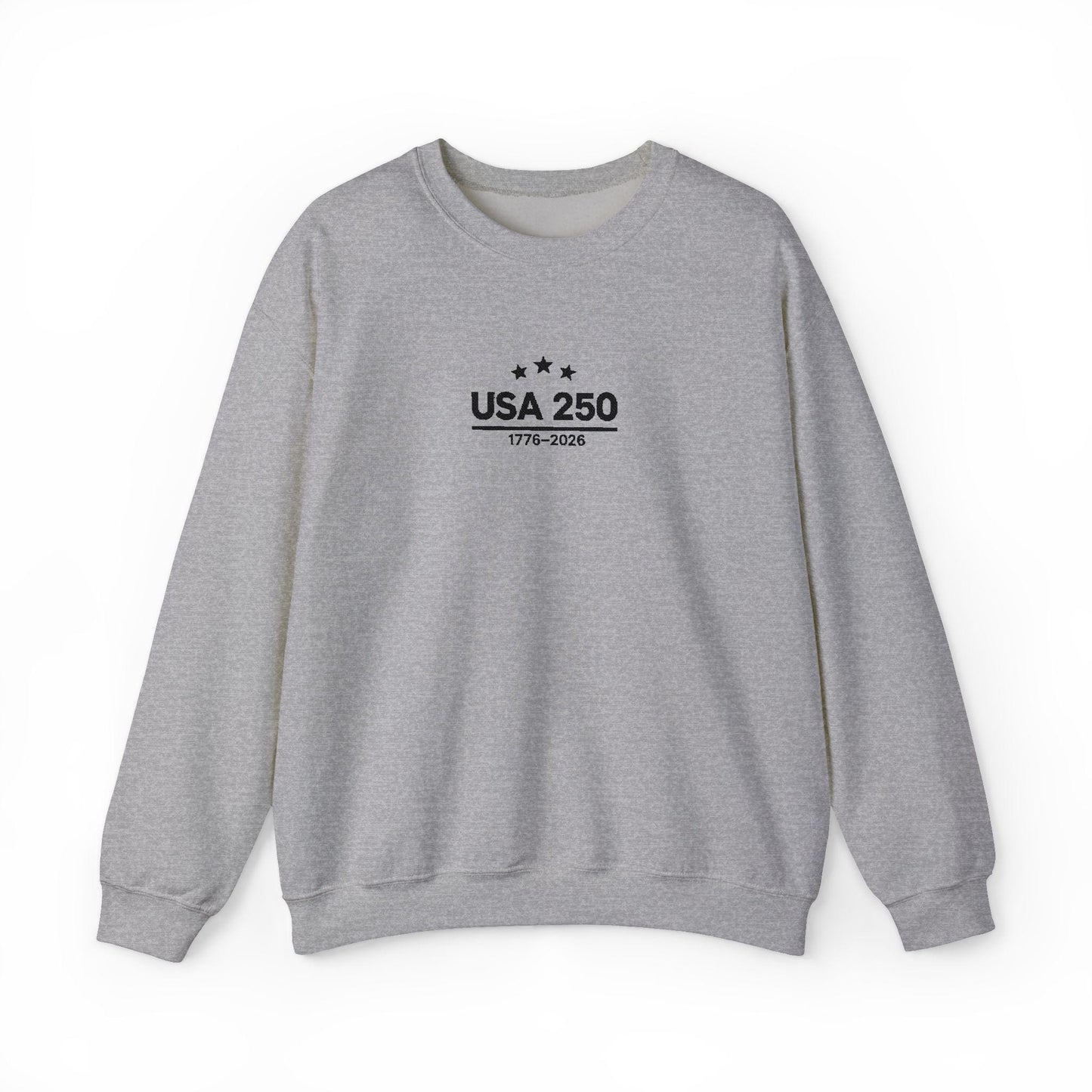 USA 250 Anniversary 1776-2026 Crewneck Sweatshirt | Bicentennial Graphic