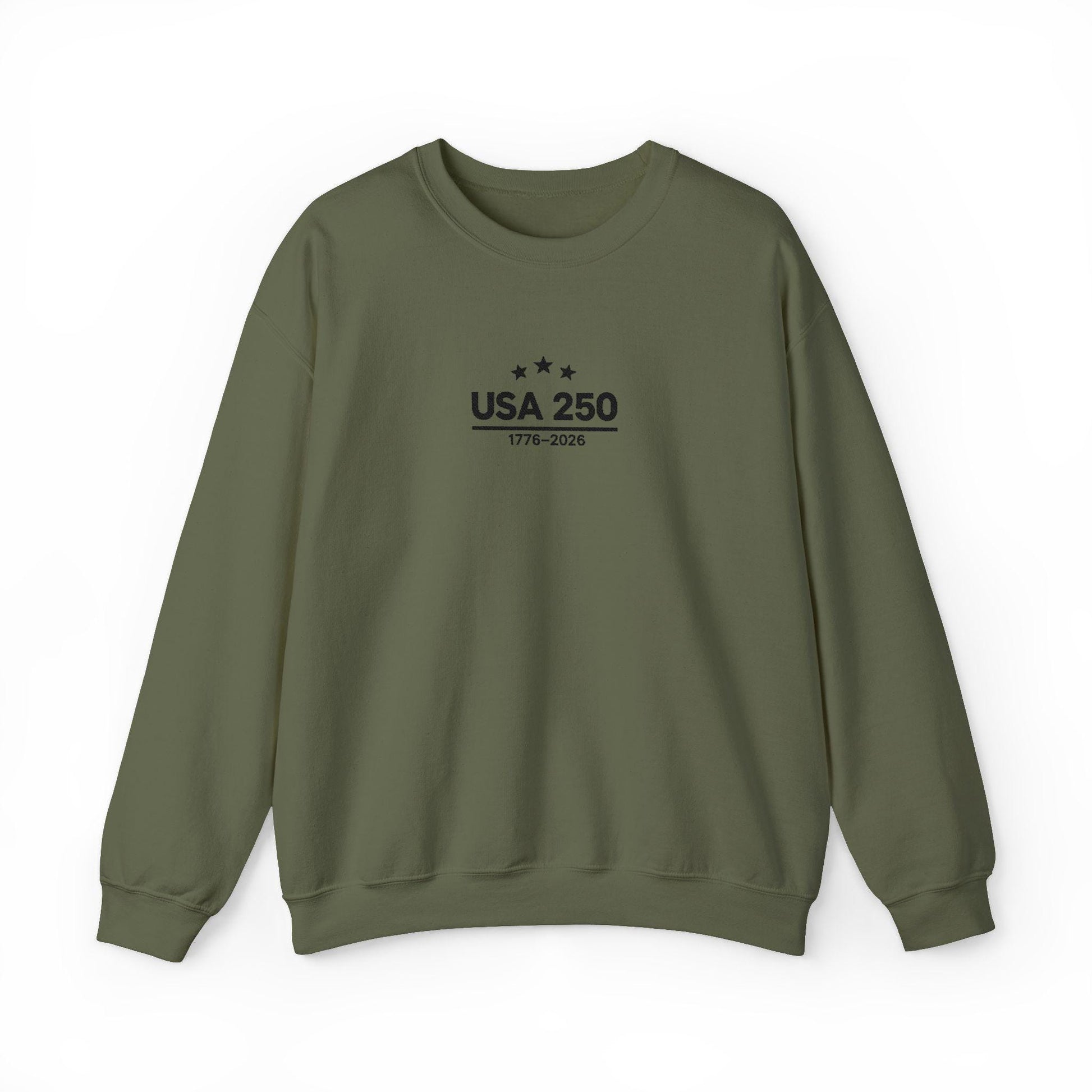 USA 250 Anniversary 1776-2026 Crewneck Sweatshirt | Bicentennial Graphic