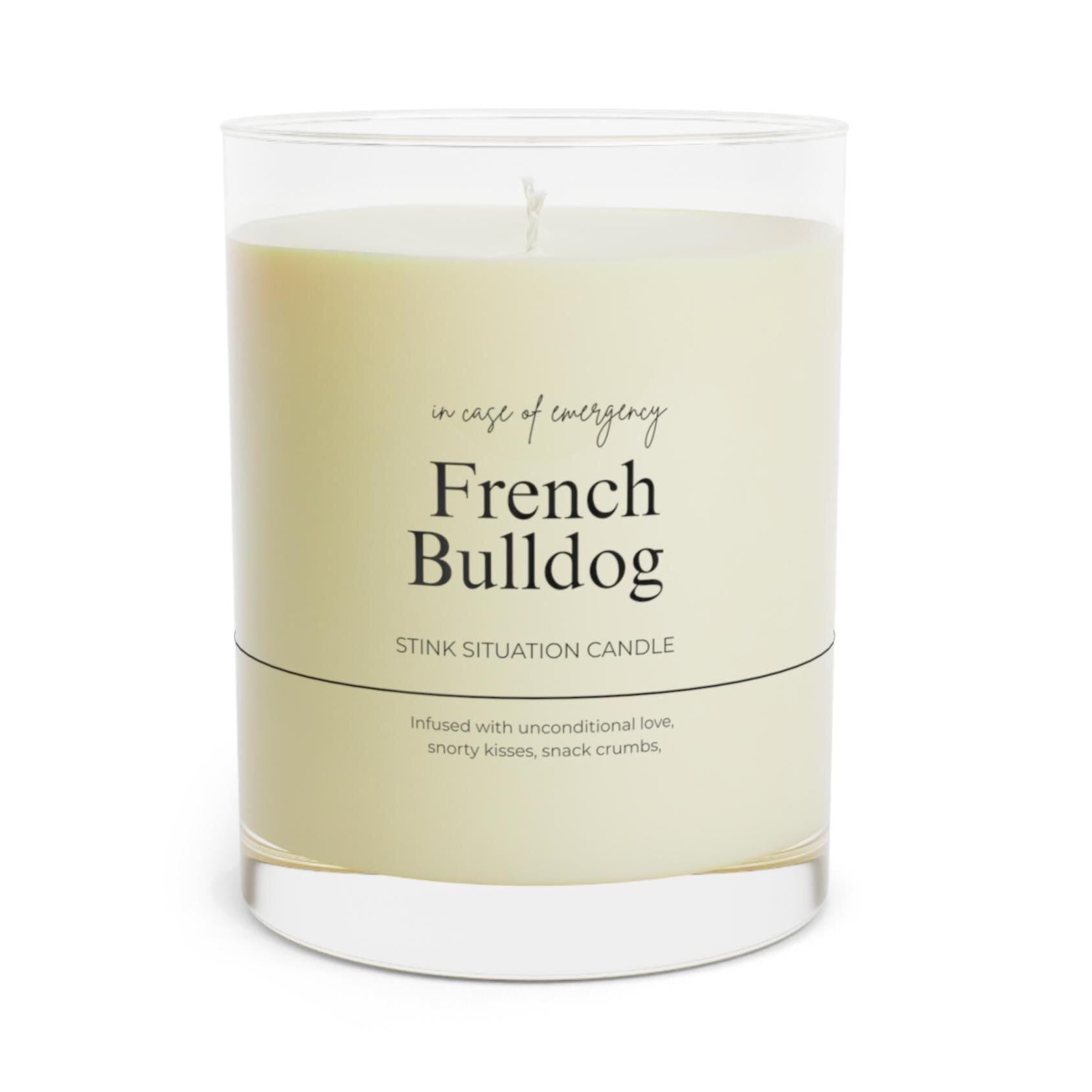 FRENCH BULLDOG Funny Candle, Soy Candle 11oz Glass,New Pet Parent Gift, Frenchie Dog Mom Dad Birthday Gift for Dog Lover
