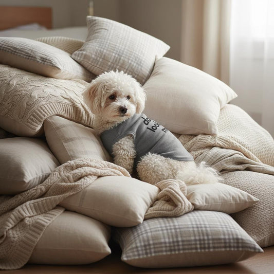 Funny Dog Tank Top, Sassy Pet Shirt, 'Don't Look At Me'